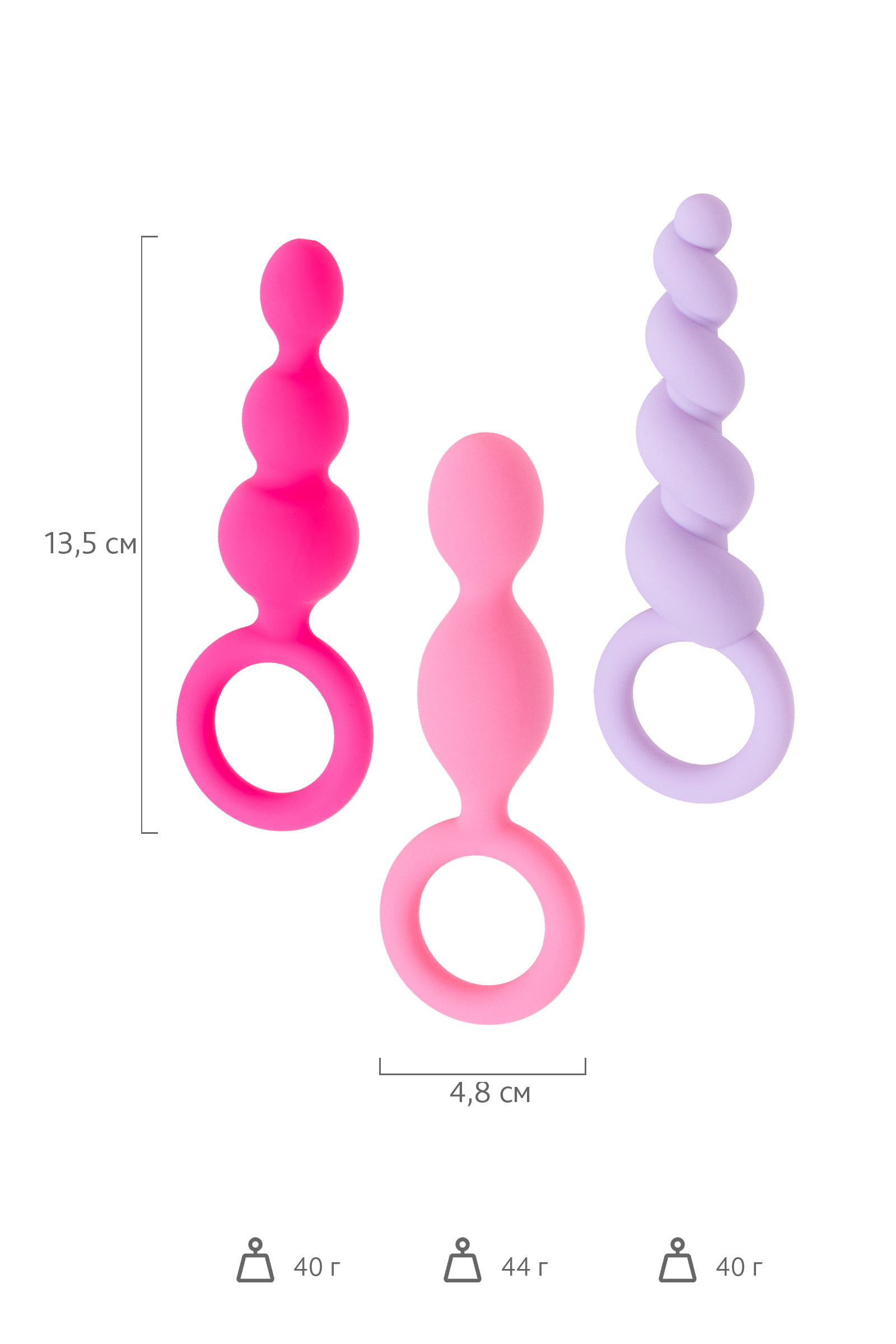 Satisfyer Booty Call (set of 3) Anal Plug Seti, silikon, çeşitli, 13,5 cm - Görsel 7