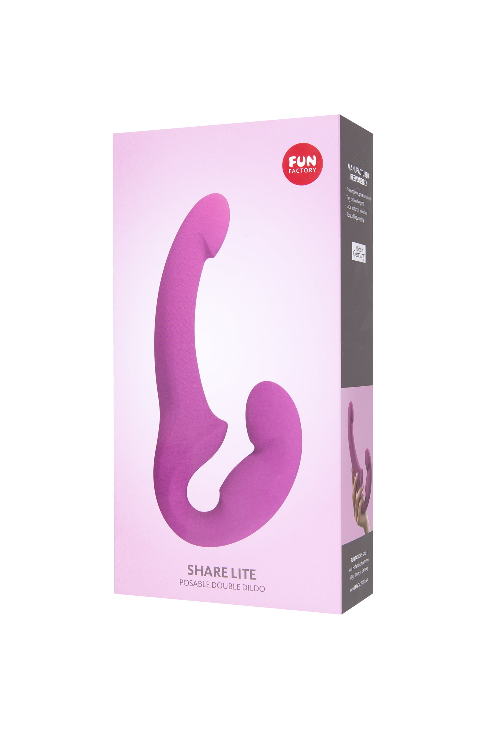 Fun Factory SHARE Strapon, silikon, mor, 23 cm - Görsel 9