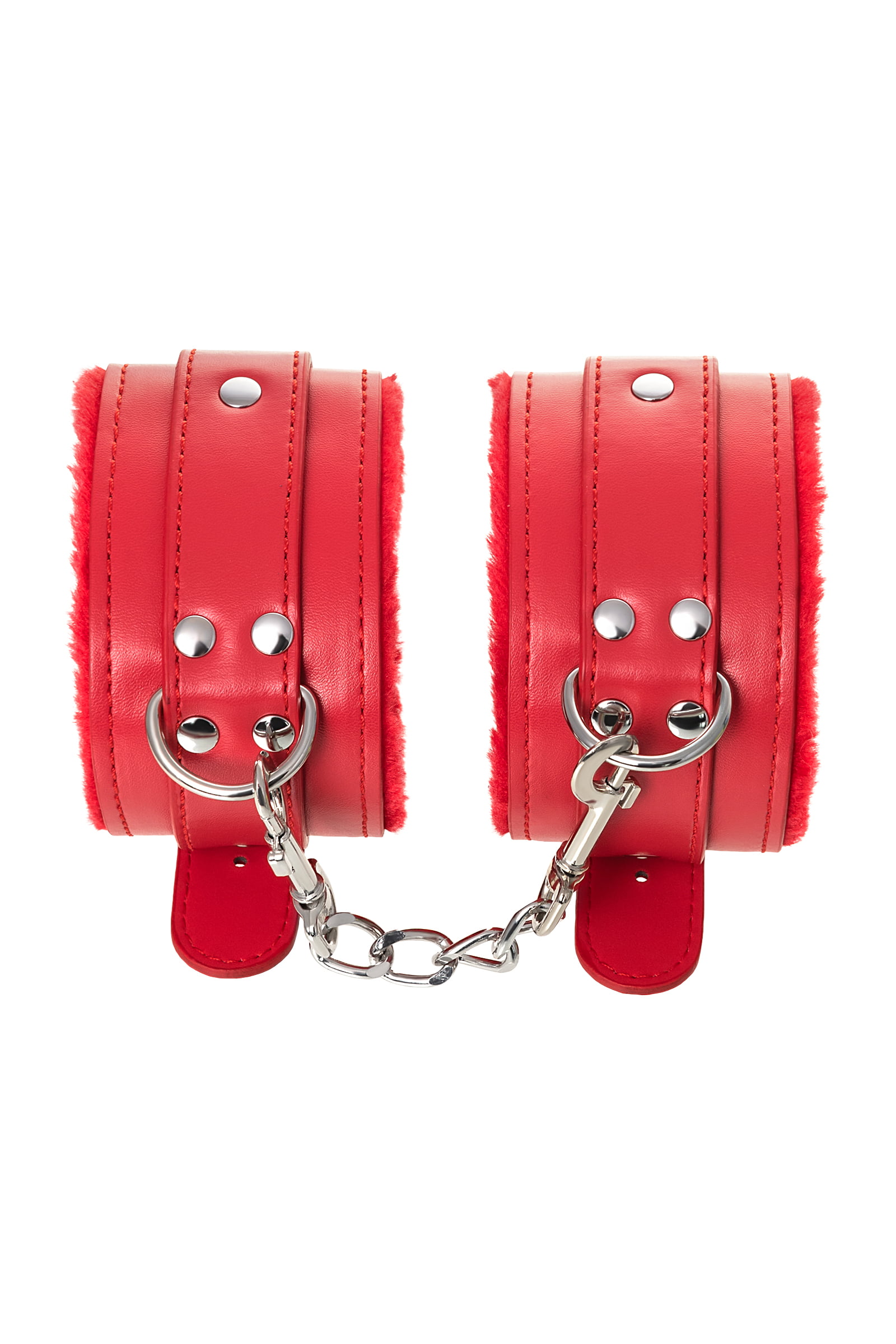 Anonymo BDSM Ayak Kelepçe #0155 , PU deri, kırmızı, 27 cm - Görsel 4