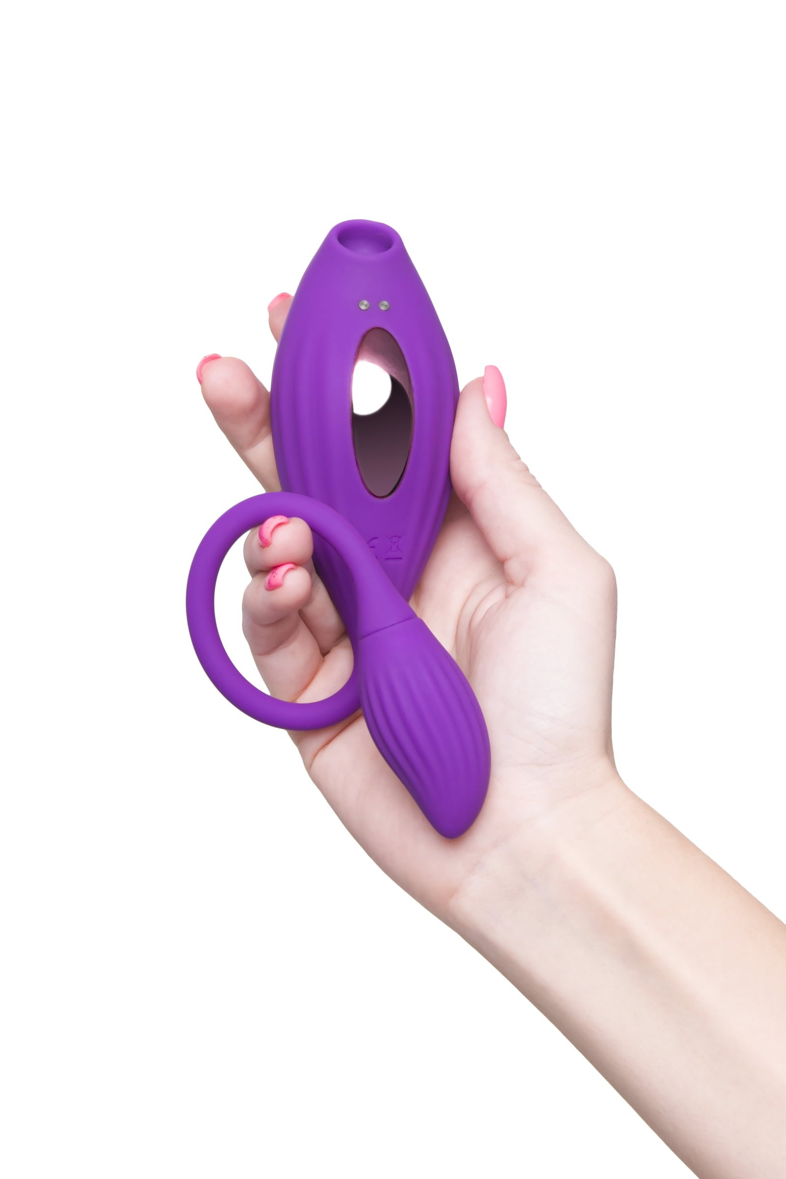 JOS Ginny Vakum Klitoral Vibrator, Silikon, Mor, 31 cm - Görsel 7