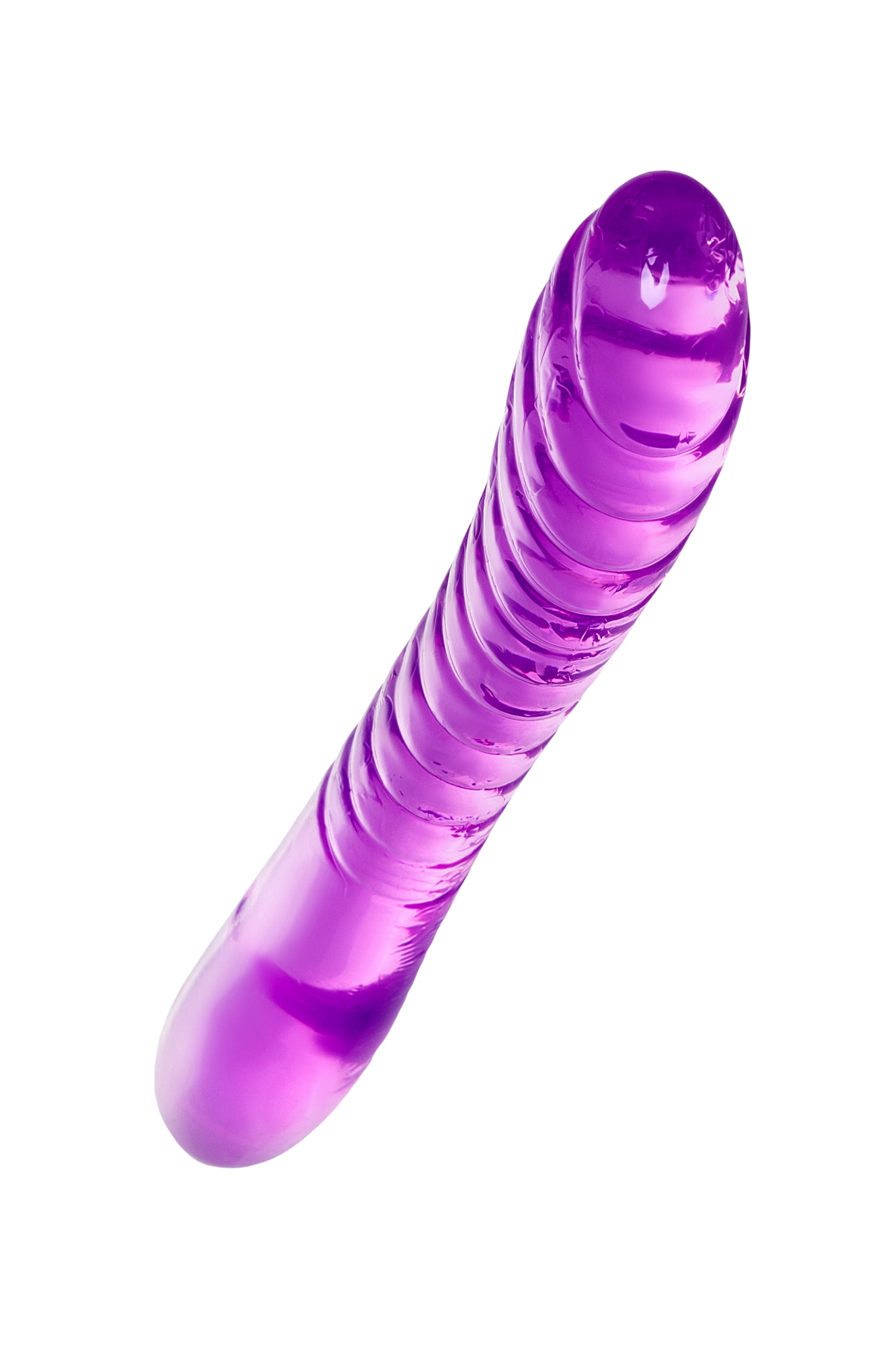 A-Toys by TOYFA Çift Taraflı Jel Dildo Frica, TPE, mor, 23 cm - Görsel 4