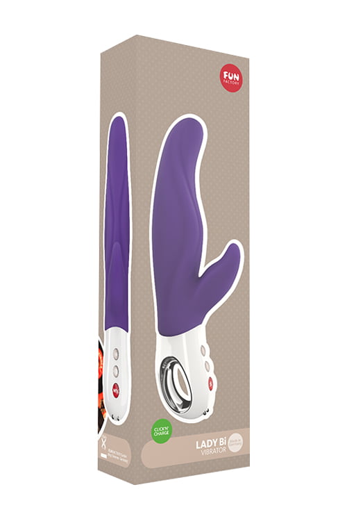 Fun Factory LADY Bİ Vibratör, silikon, mor, 22 cm - Görsel 5