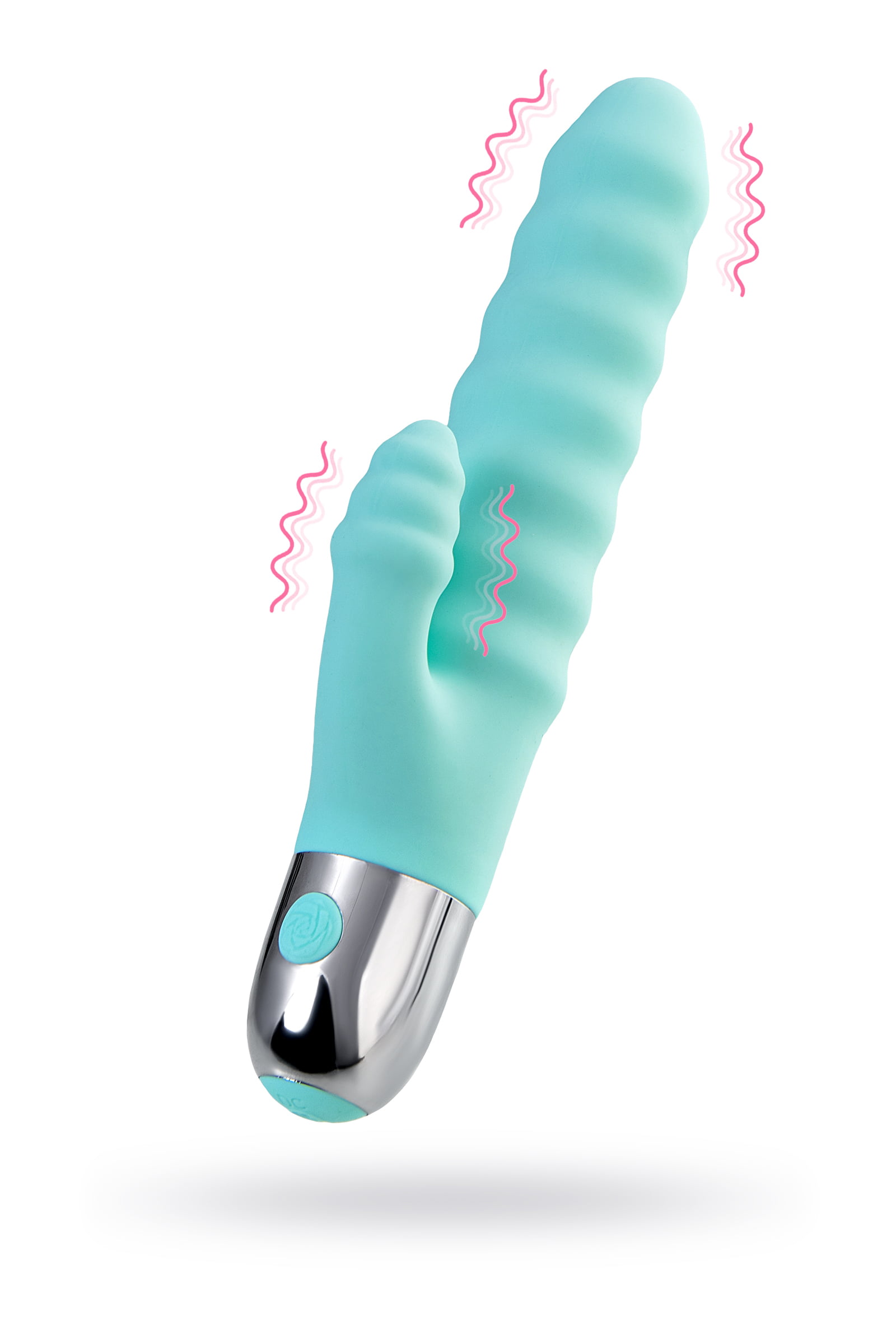 Flovetta by Toyfa Flax Klitoral Stimülasyonlu Vibratörü, silikon, cam göbeği, 17,5 cm