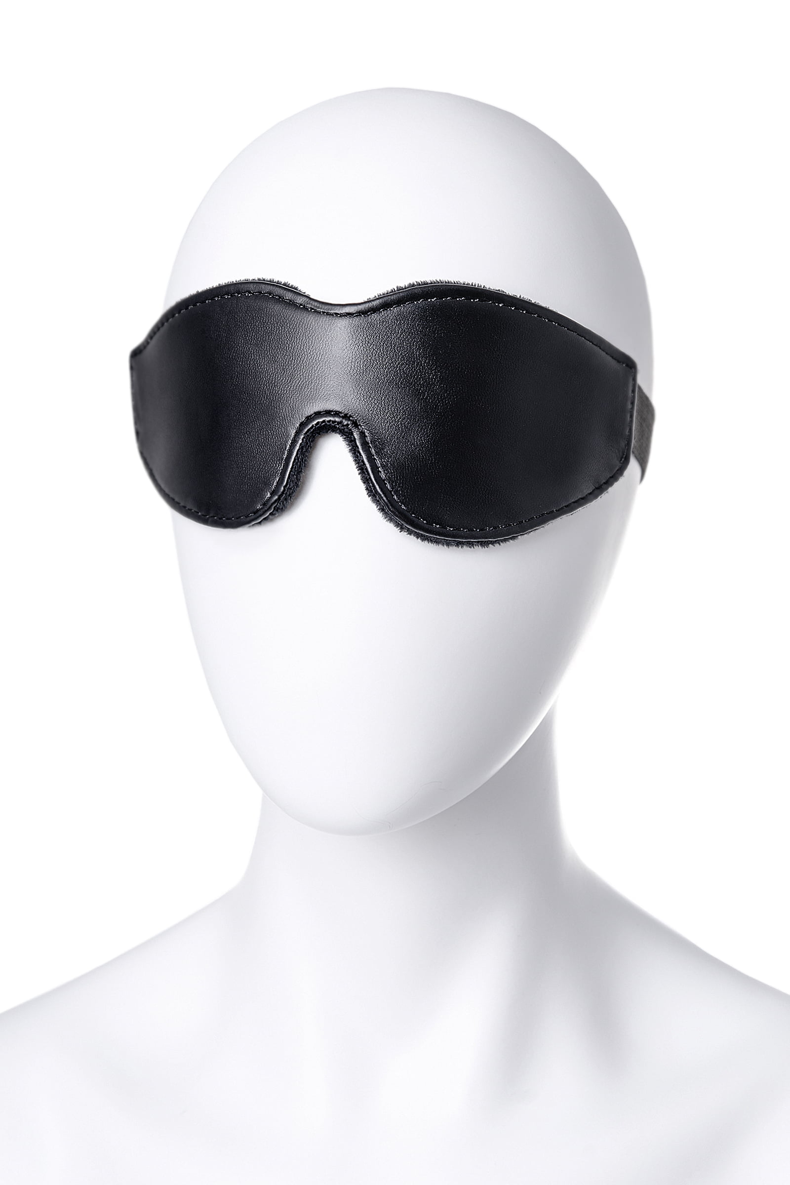 Anonymo BDSM Maske , PU deri, siyah, 26,5 cm - Görsel 8