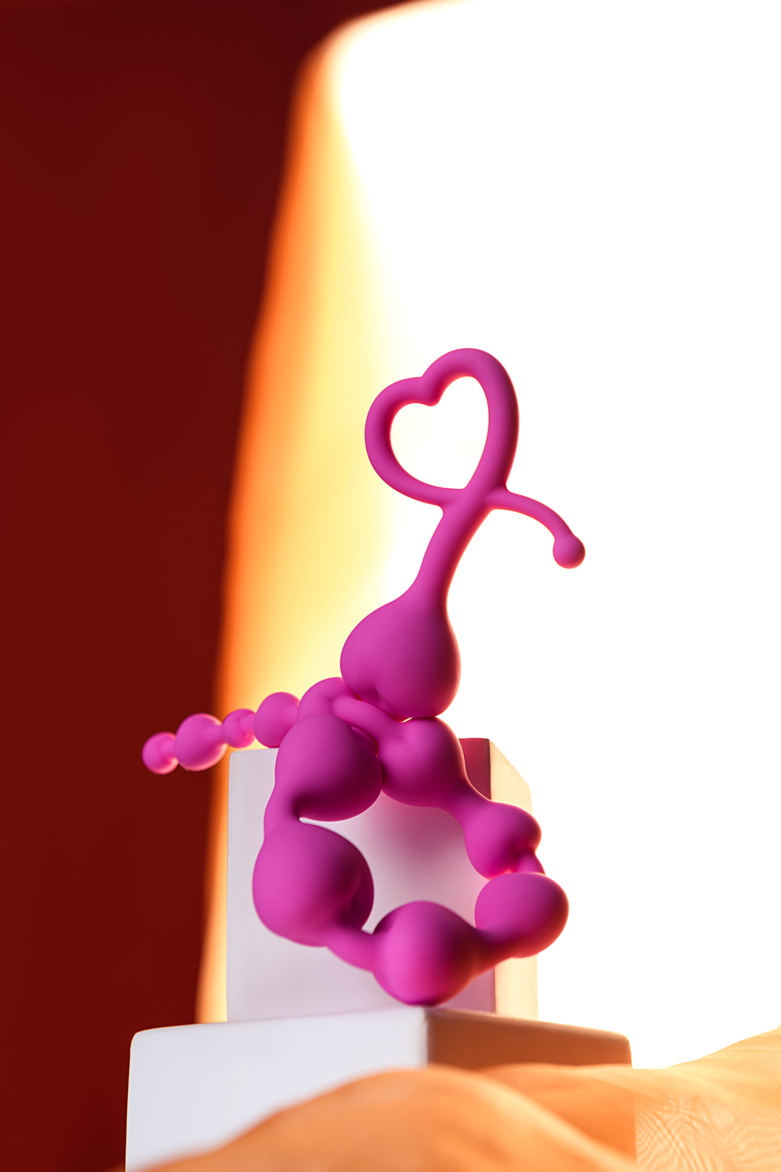 ToDo by Toyfa Long Sweety anal Zinciri, silikon, pembe, 34 cm, Ø 2,7 cm - Görsel 6