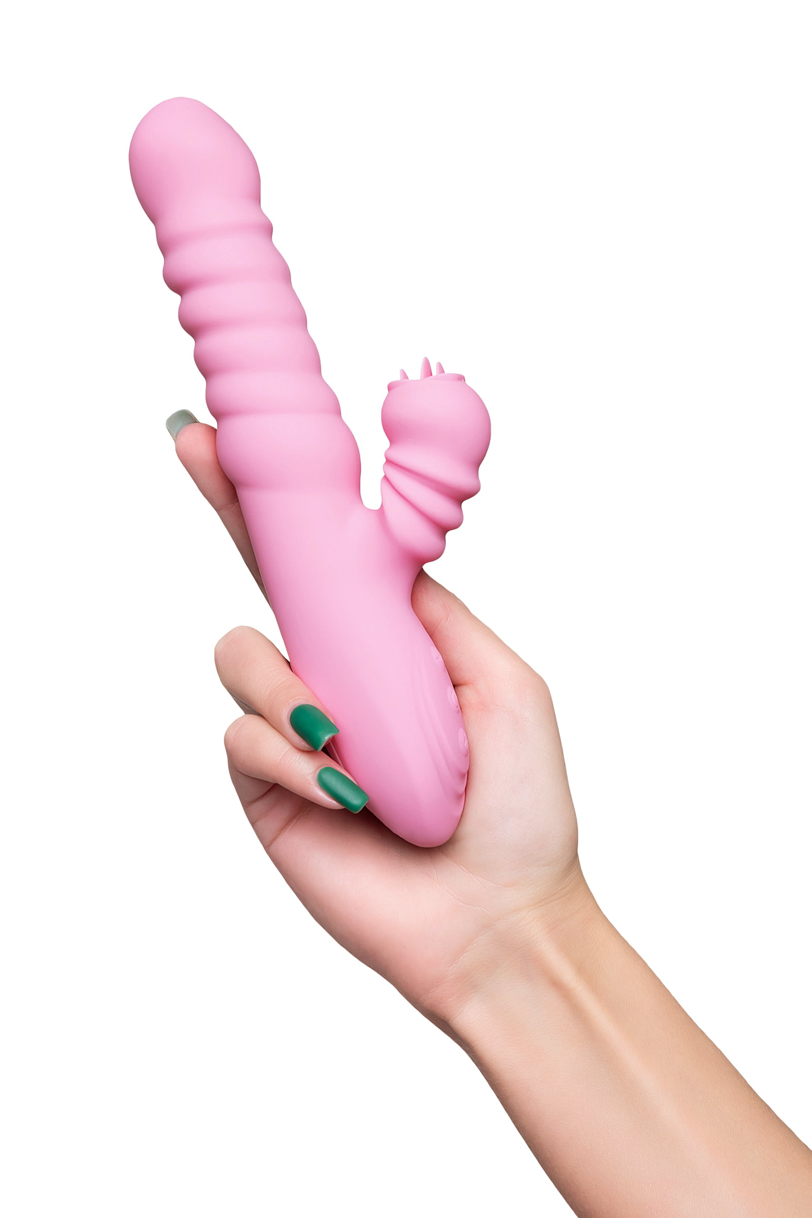 JOS Lixy Vibratör, Yukarı ve Aşağı Fonksiyonlu, Silikon, Pembe, 23 cm - Görsel 8