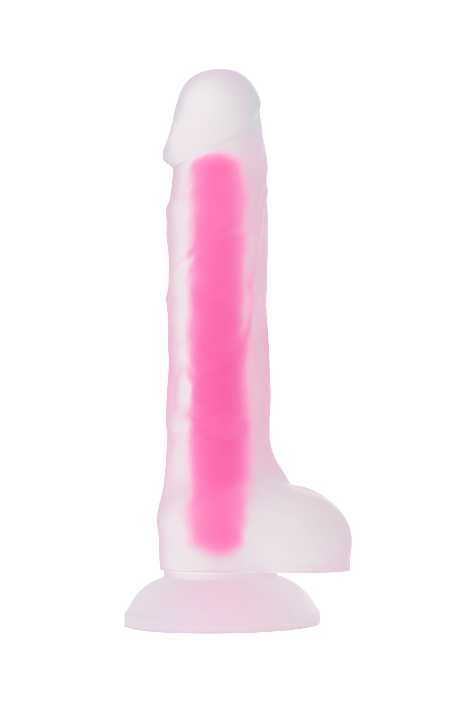 Beyond by Toyfa Peter Glow Gece Parlayan Dildo, Silikon, Şeffaf, 22 cm - Görsel 3