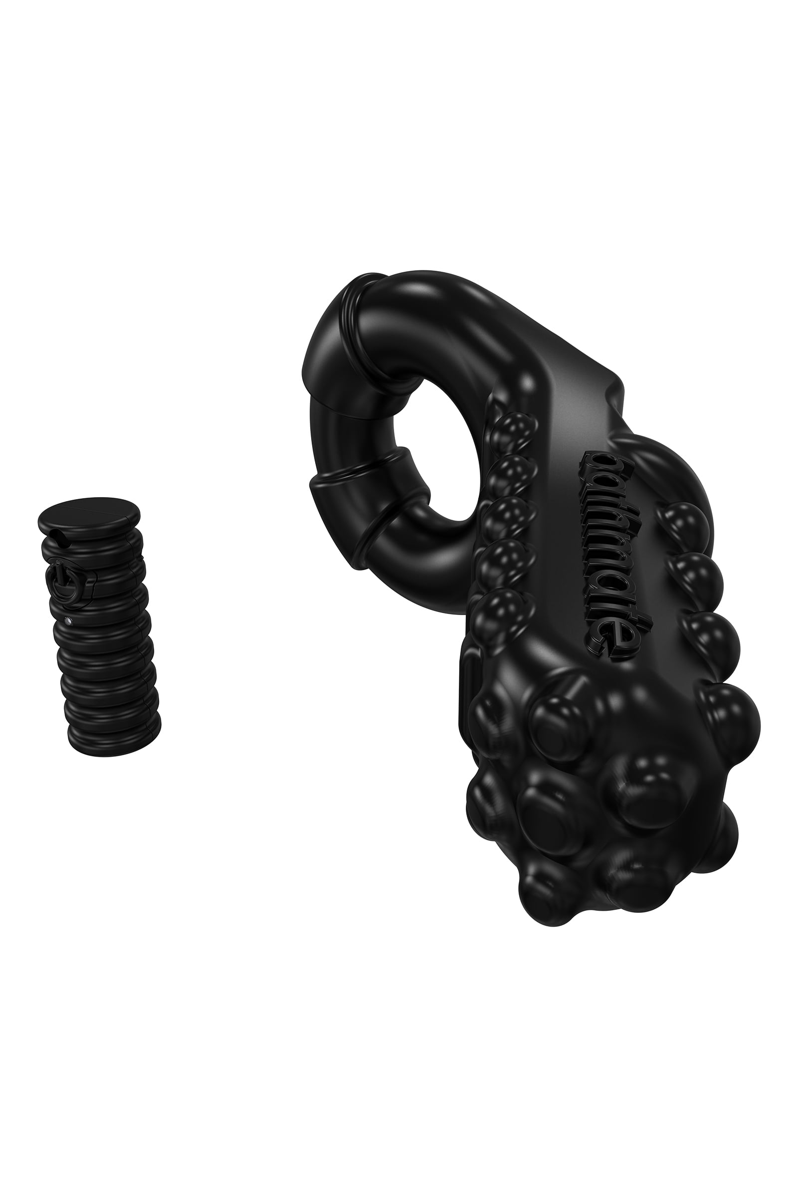Bathmate Penis üzerindeki titreşim halkası Tickle, elastomex, siyah, Ø5 cm - Görsel 2
