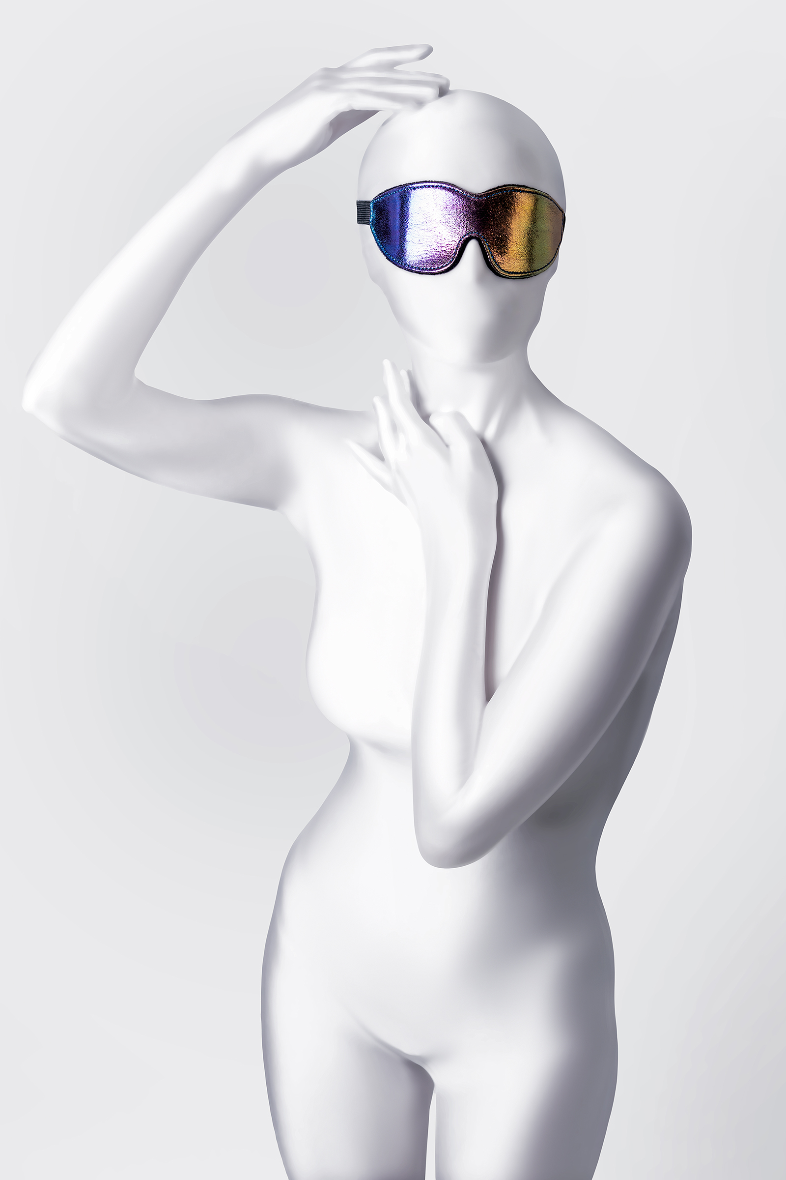 Anonymo BDSM Maske #0201, PVC, baskılı, 27,5 cm - Görsel 2