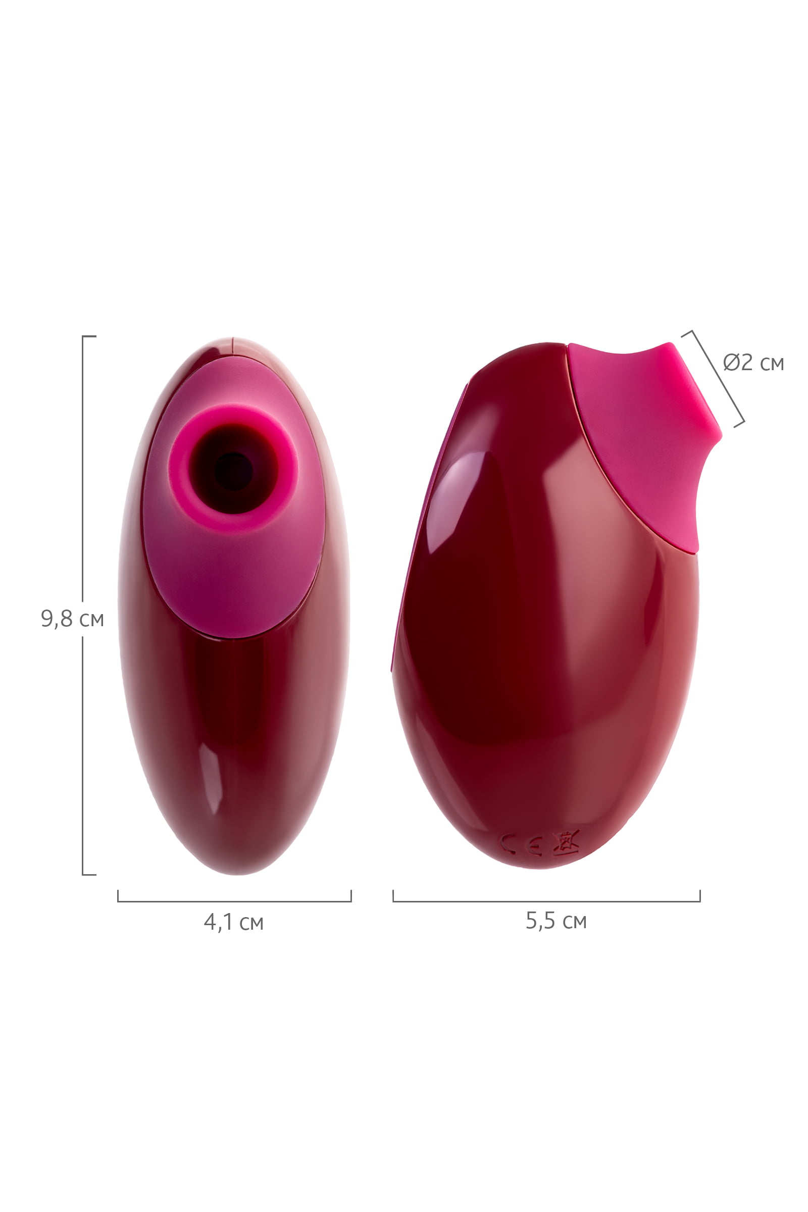 A-Toys by TOYFA Myrty Vakum Mastürbatör, Bordo, 9,8 cm - Görsel 10