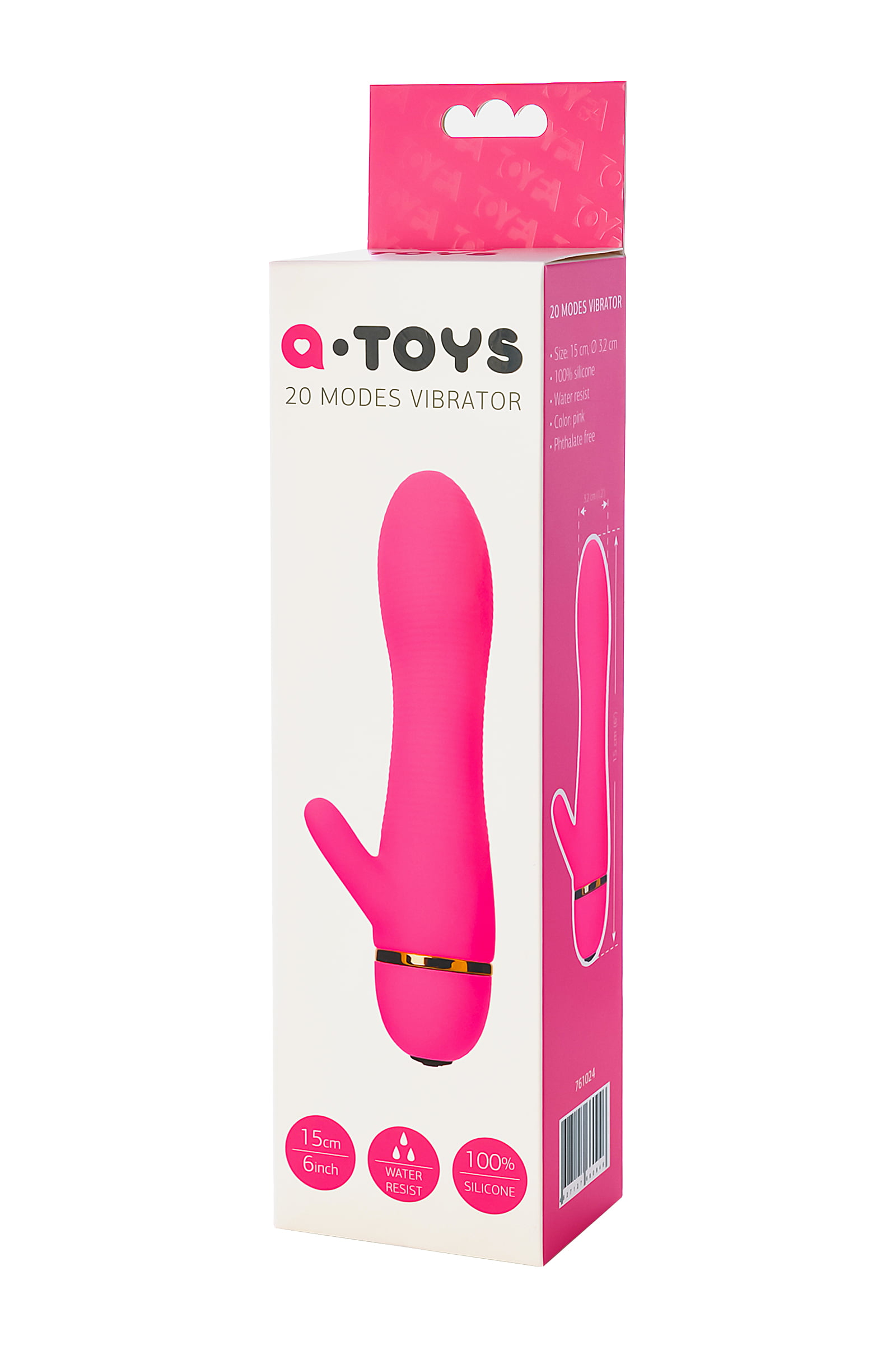 A-Toys by TOYFA Klitoral Uyarıcı Vibratör, silikon, pembe, 15 cm - Görsel 7
