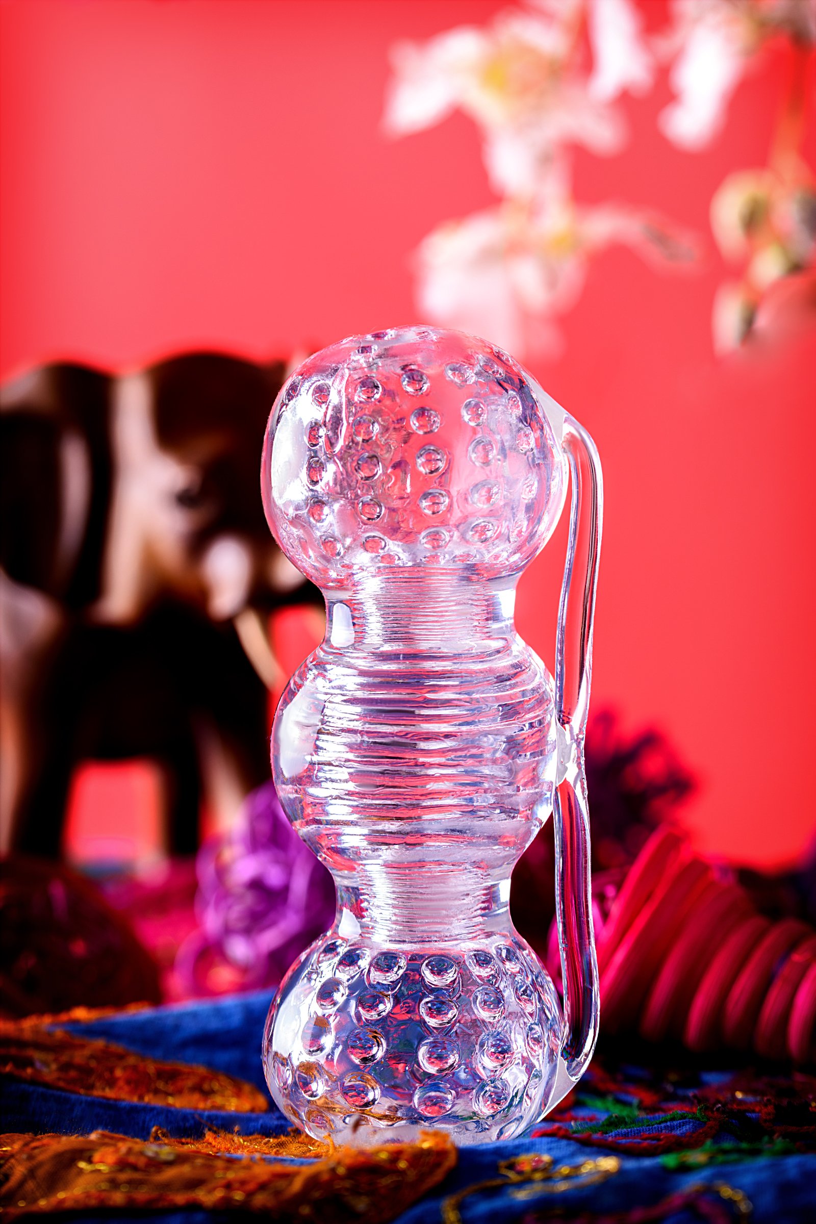 Lingam by TOYFA Masturbator Rashmi, TPE, Şeffaf, 15,5 cm - Görsel 8