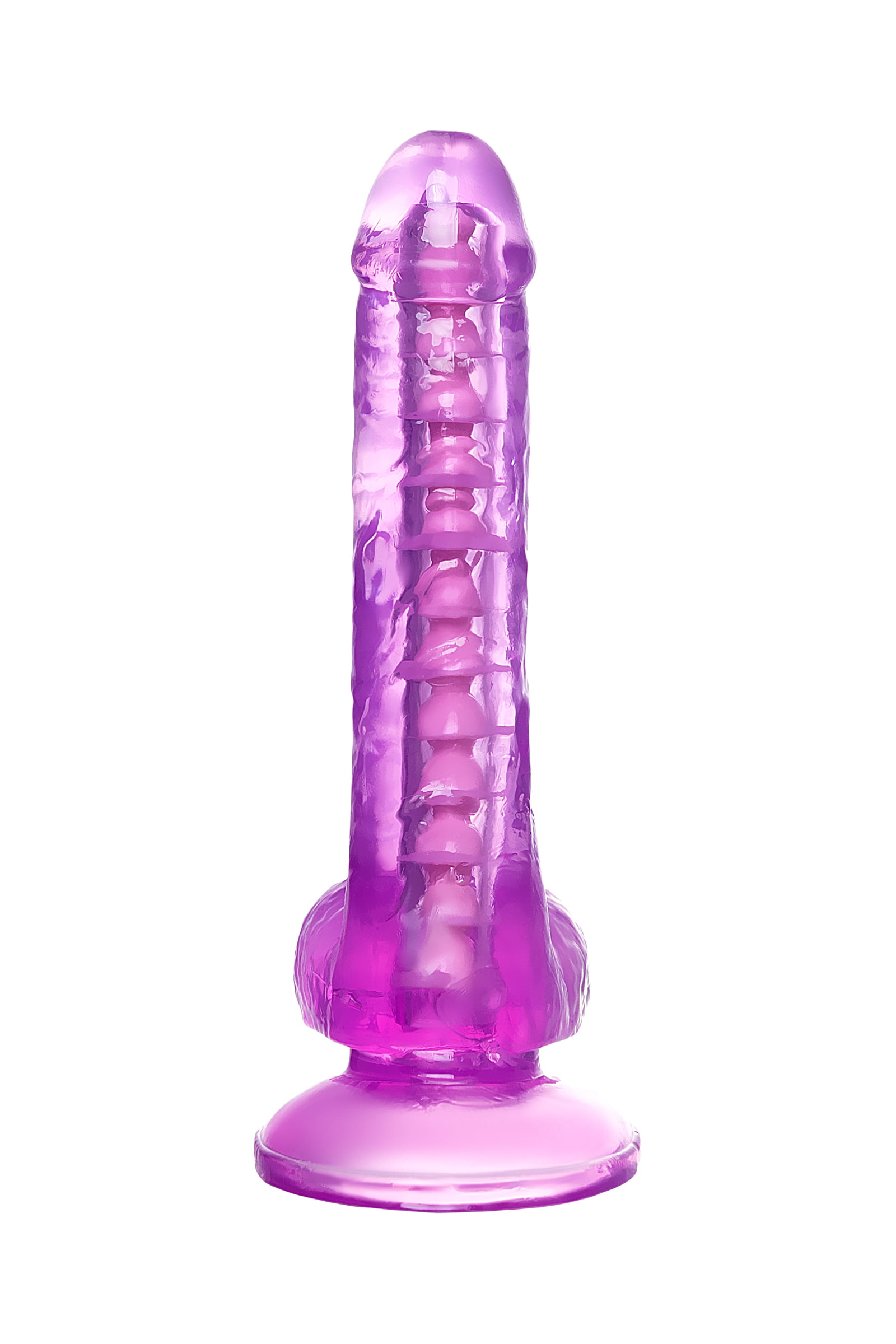 A-Toys by TOYFA Jel Dildo Celiam, TPE, mor, 20,5 cm - Görsel 4