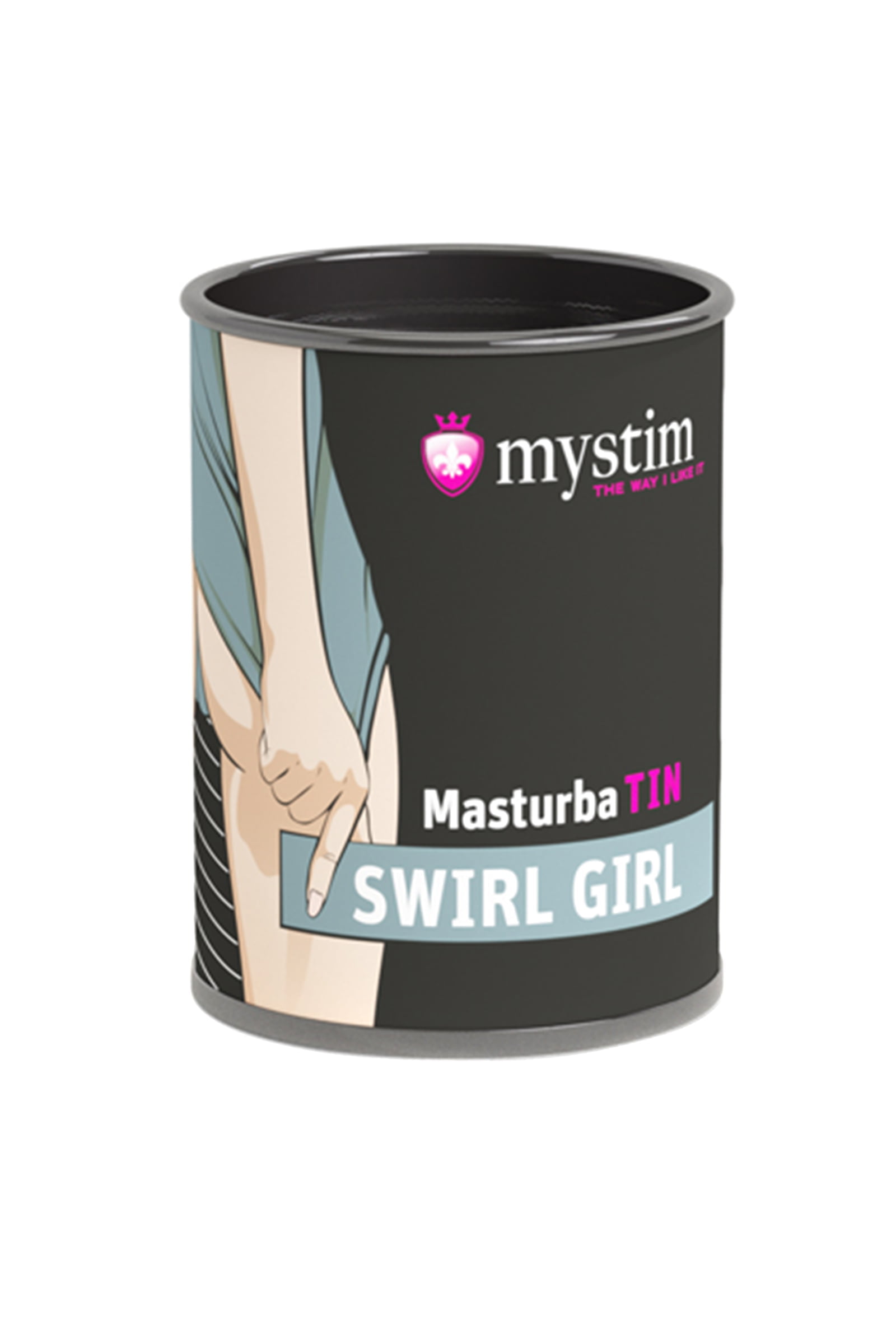 Mystim Masturbatin Swirl Gir Masturbatör, TPE, beyaz, 4,5 cm - Görsel 3