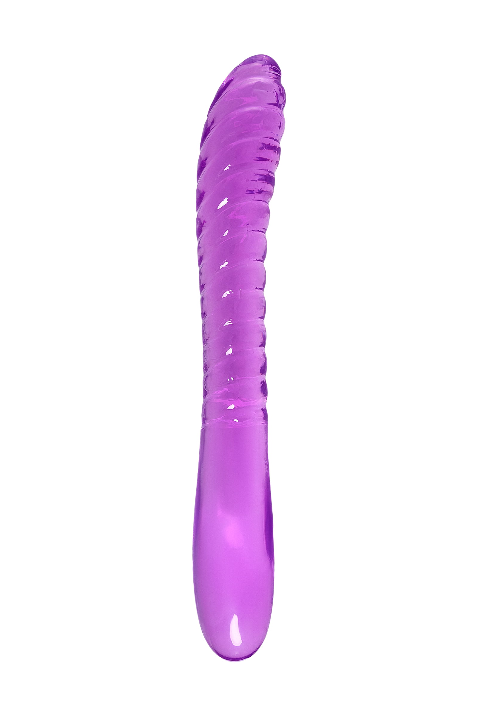A-Toys by TOYFA Çift Taraflı Jel Dildo Frica, TPE, mor, 23 cm - Görsel 2