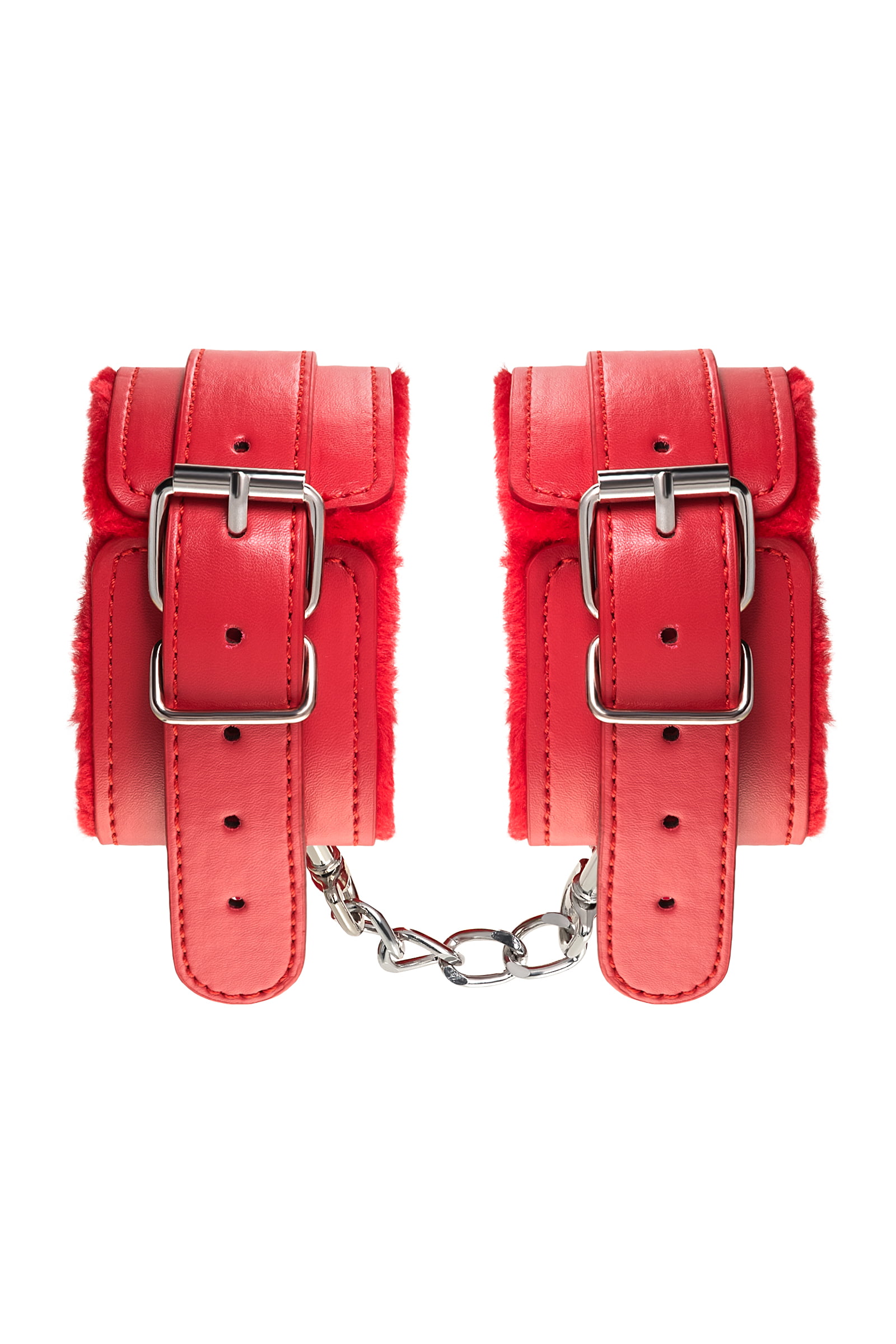 Anonymo BDSM Ayak Kelepçe #0155 , PU deri, kırmızı, 27 cm - Görsel 5