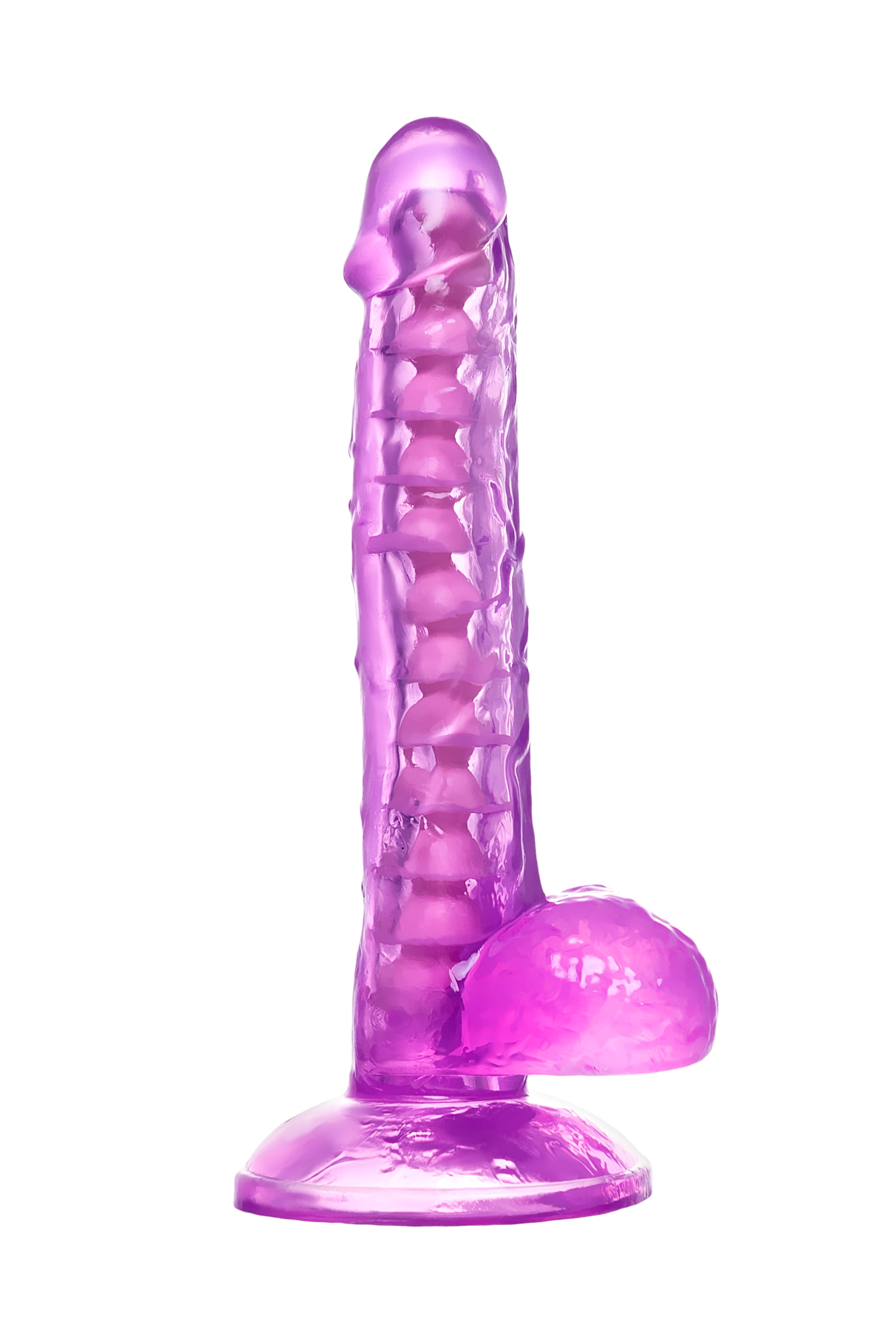 A-Toys by TOYFA Jel Dildo Celiam, TPE, mor, 20,5 cm - Görsel 2