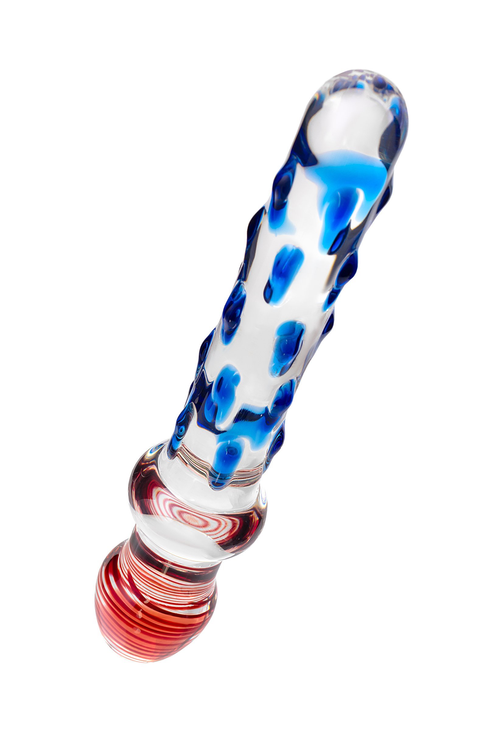Sexus Glass Çift Taraflı Cam Dildo, Şeffaf, 20 cm - Görsel 3