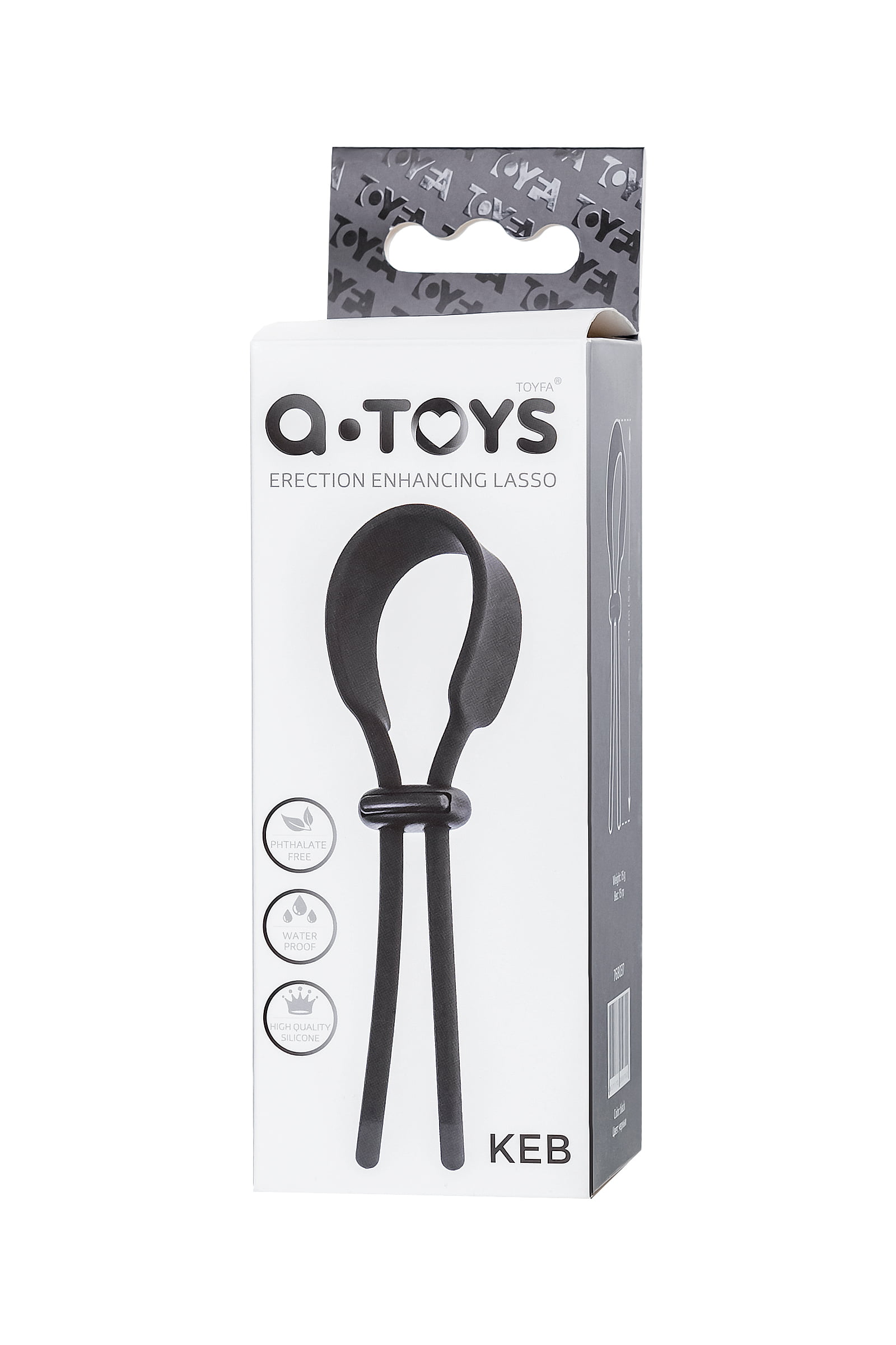 A-Toys by TOYFA Kement Keb, silikon, siyah, 14 cm - Görsel 5