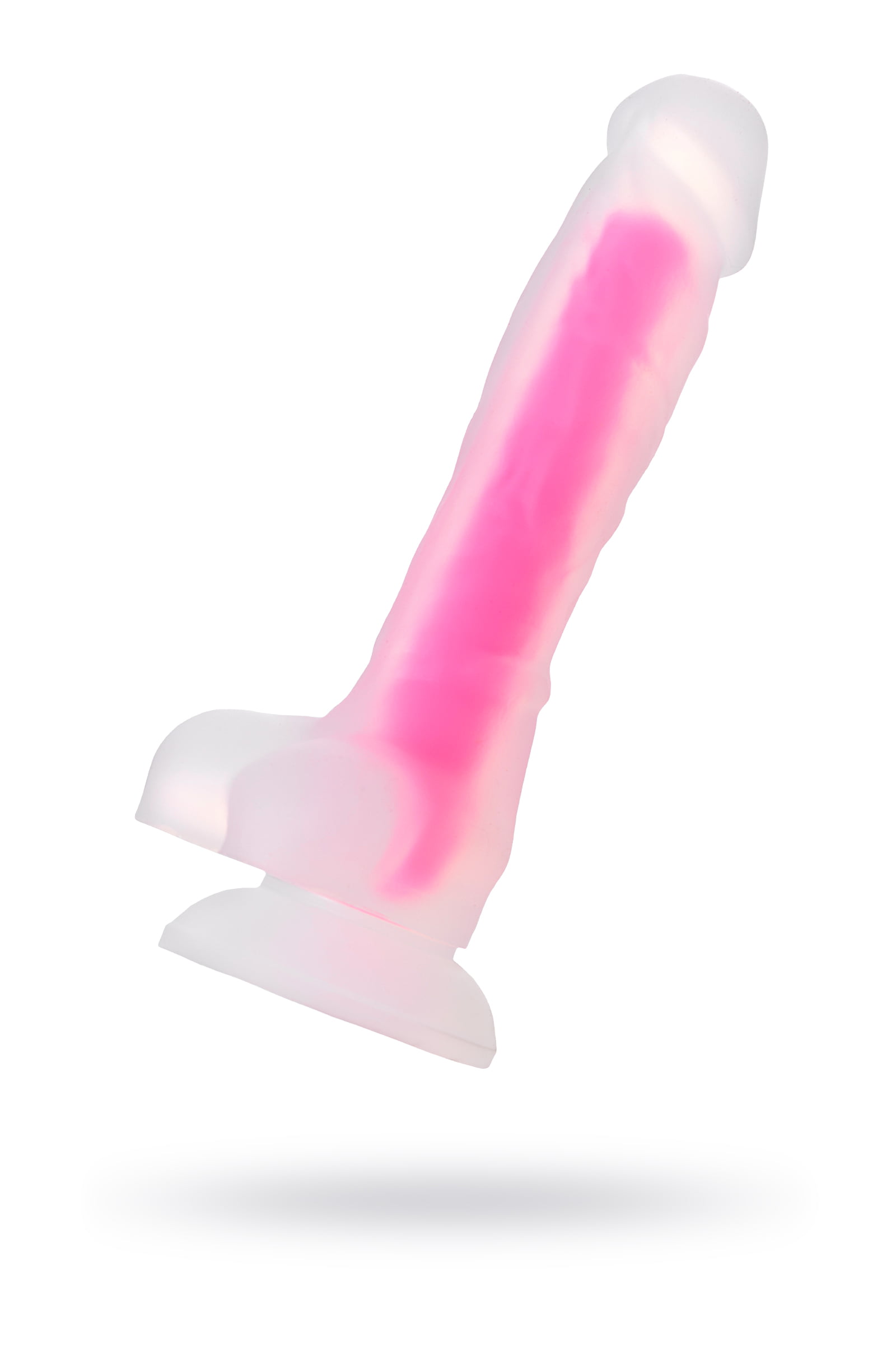 Beyond by Toyfa Tony Glow Gece Parlayan Dildo, Silikon,Şeffaf , 20 cm