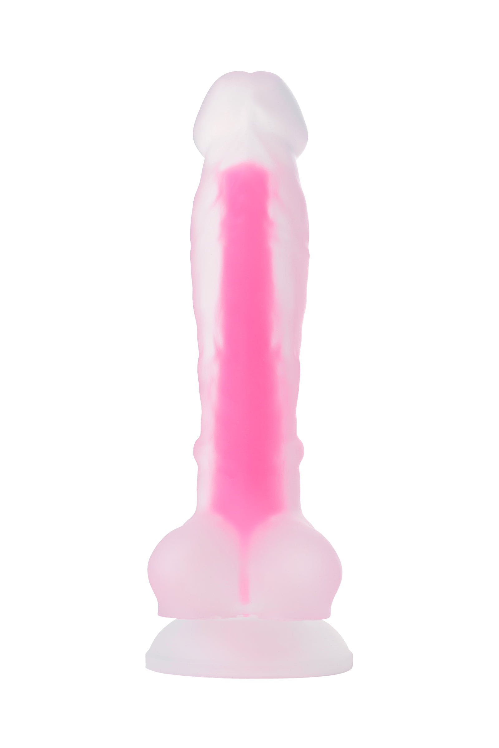 Beyond by Toyfa Tony Glow Gece Parlayan Dildo, Silikon,Şeffaf , 20 cm - Görsel 4