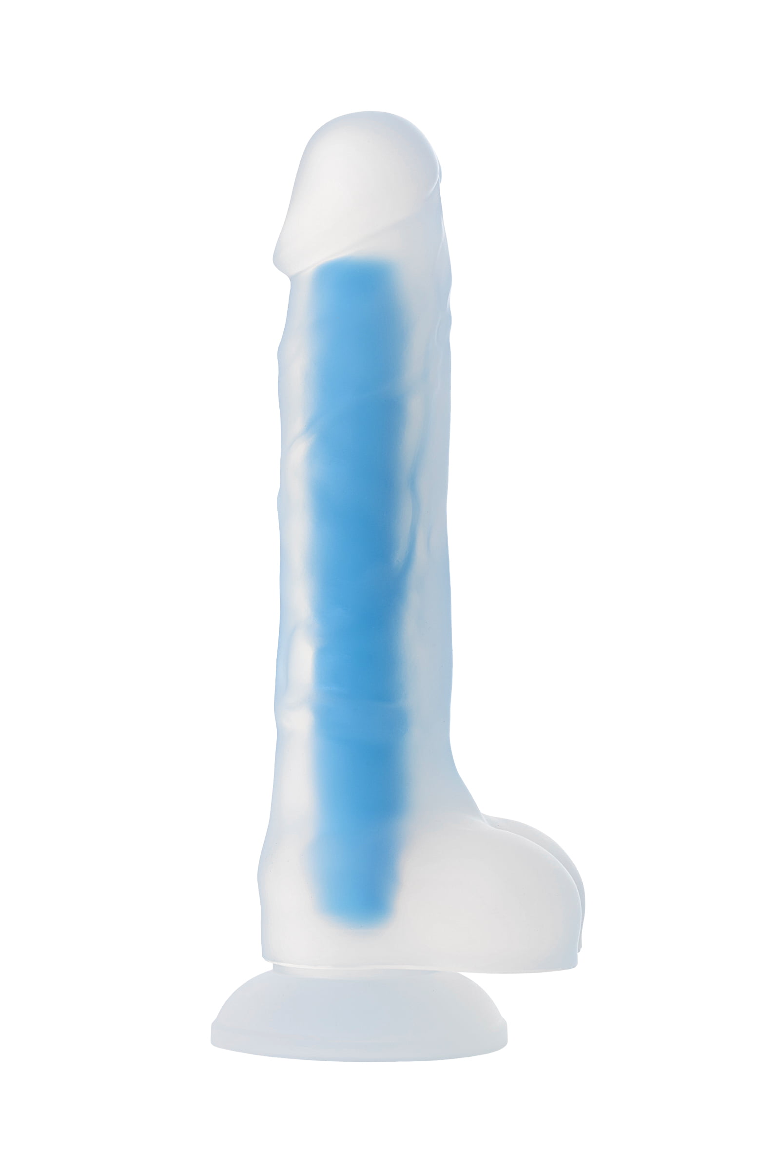 Beyond by Toyfa Steve Glow Gece Parlayan Dildo, Silikon, Şeffaf, 20 cm - Görsel 3