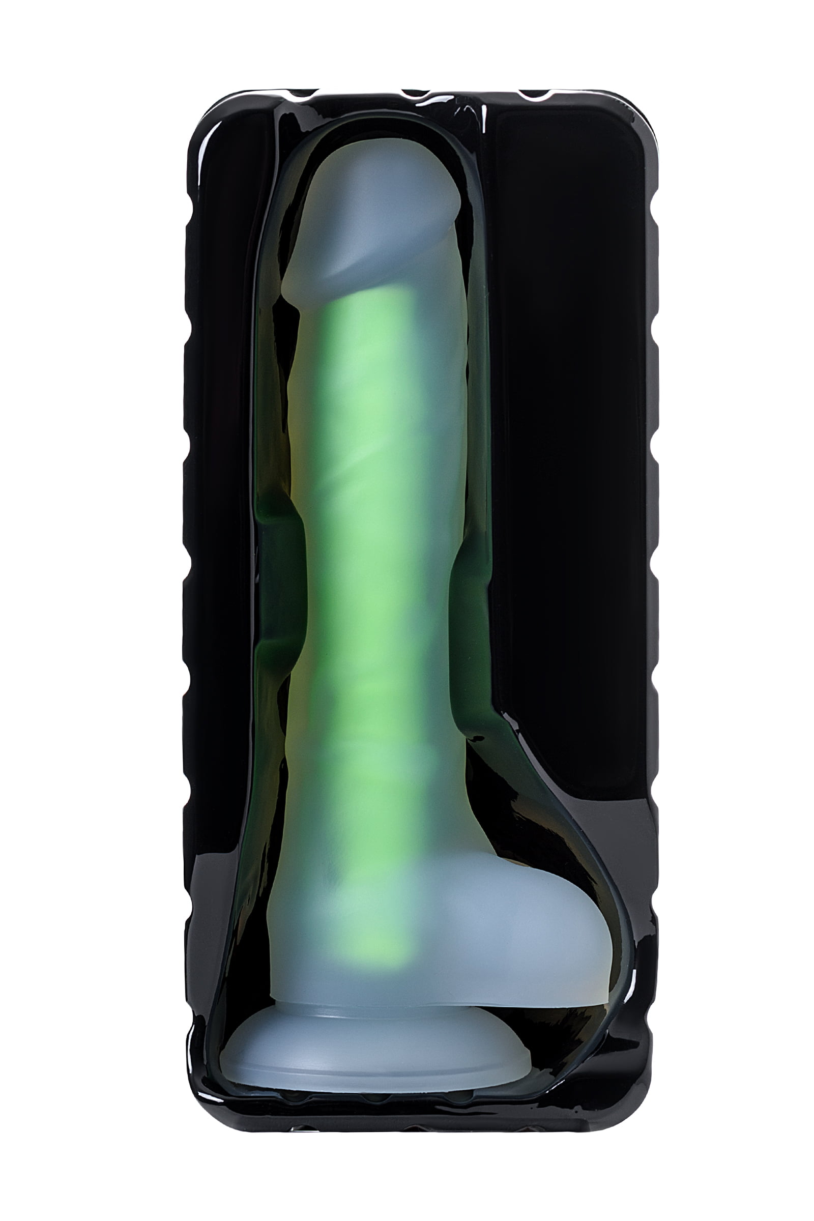 Beyond by Toyfa Clark Glow Gece Parlayan Dildo, Silikon, Şeffaf, 22 cm - Görsel 6