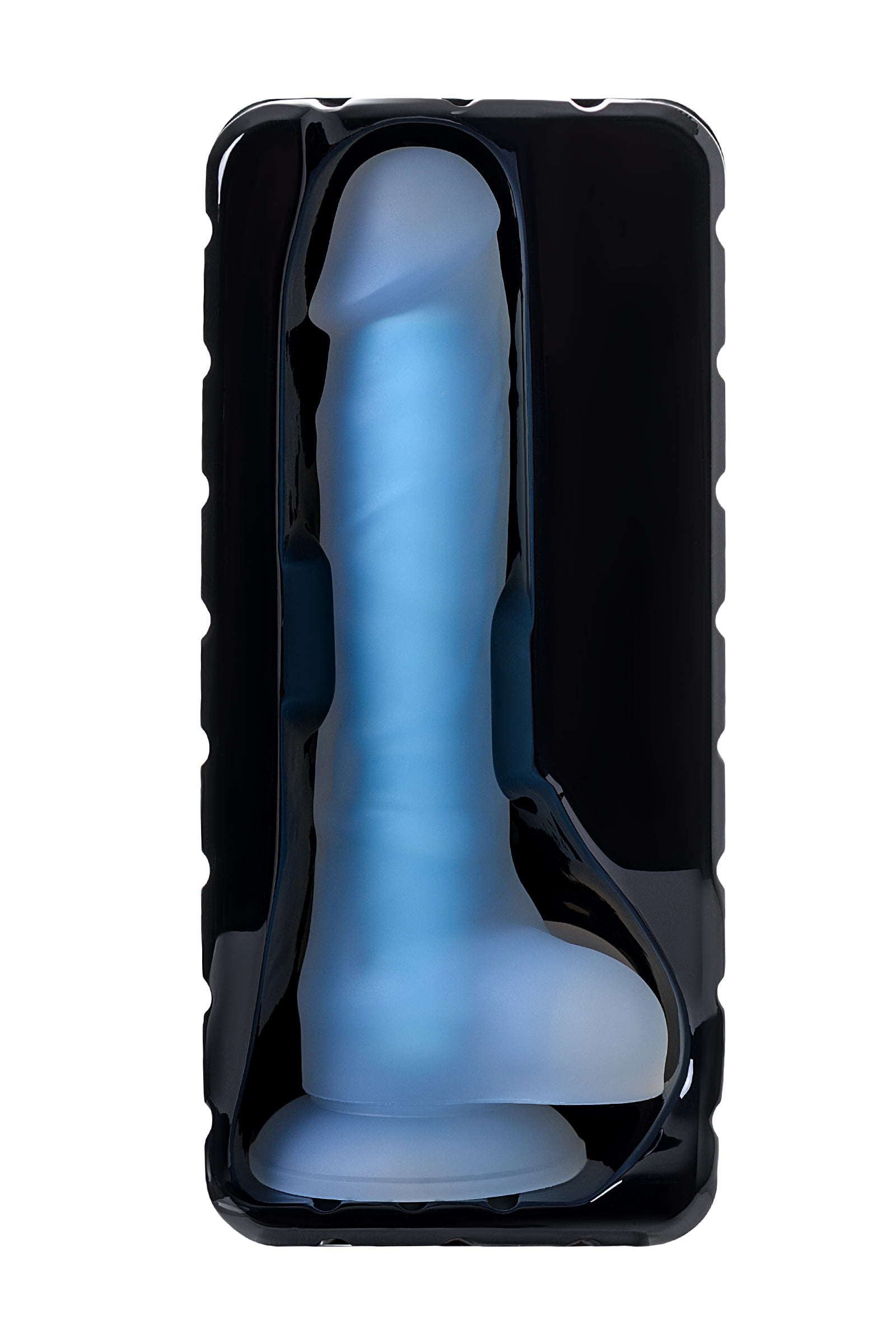 Beyond by Toyfa Bruce Glow Gece Parlayan Dildo, Silikon, Şeffaf, 22 cm - Görsel 6