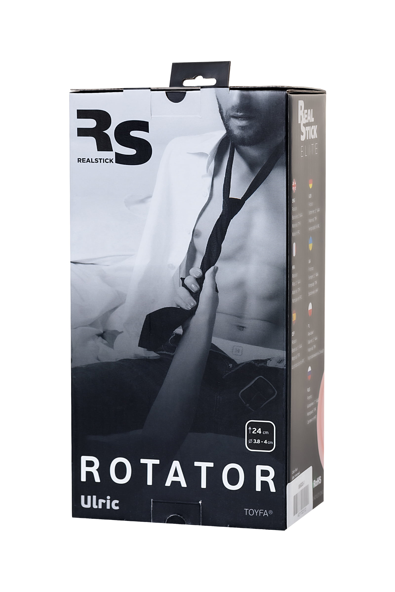 RealStick Elite Ulric Rotator, TPR, çıplak, 17 cm - Görsel 10