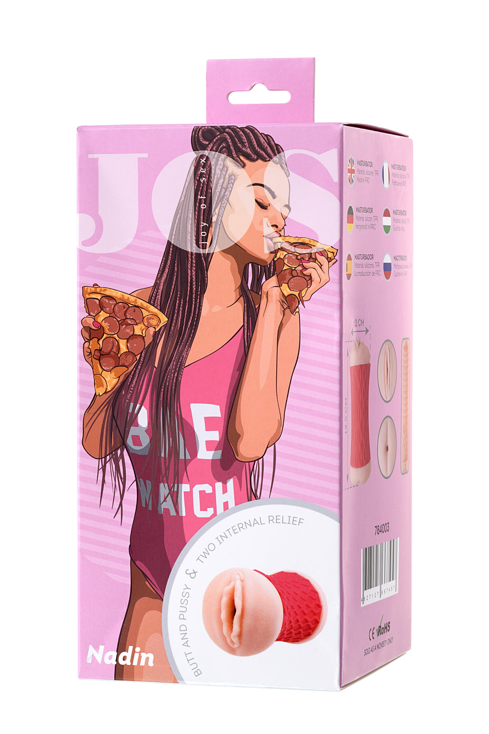 JOS NADİN Çift Taraflı Masturbator , TPR, Ten, 14,5 cm - Görsel 5