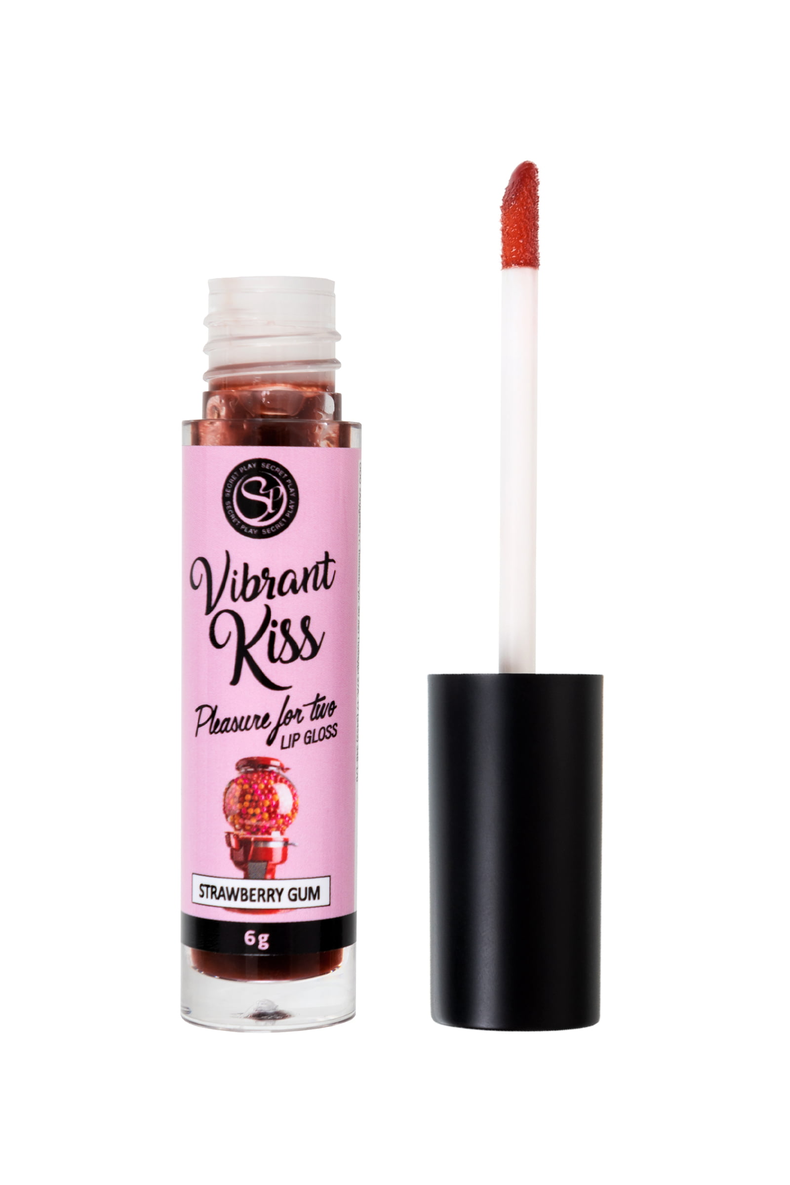SECRET PLAY Lip Gloss Vibrant Kiss' Çilekli Sakız Aromalı Dudak Parlatıcı, 6 gr - Görsel 5