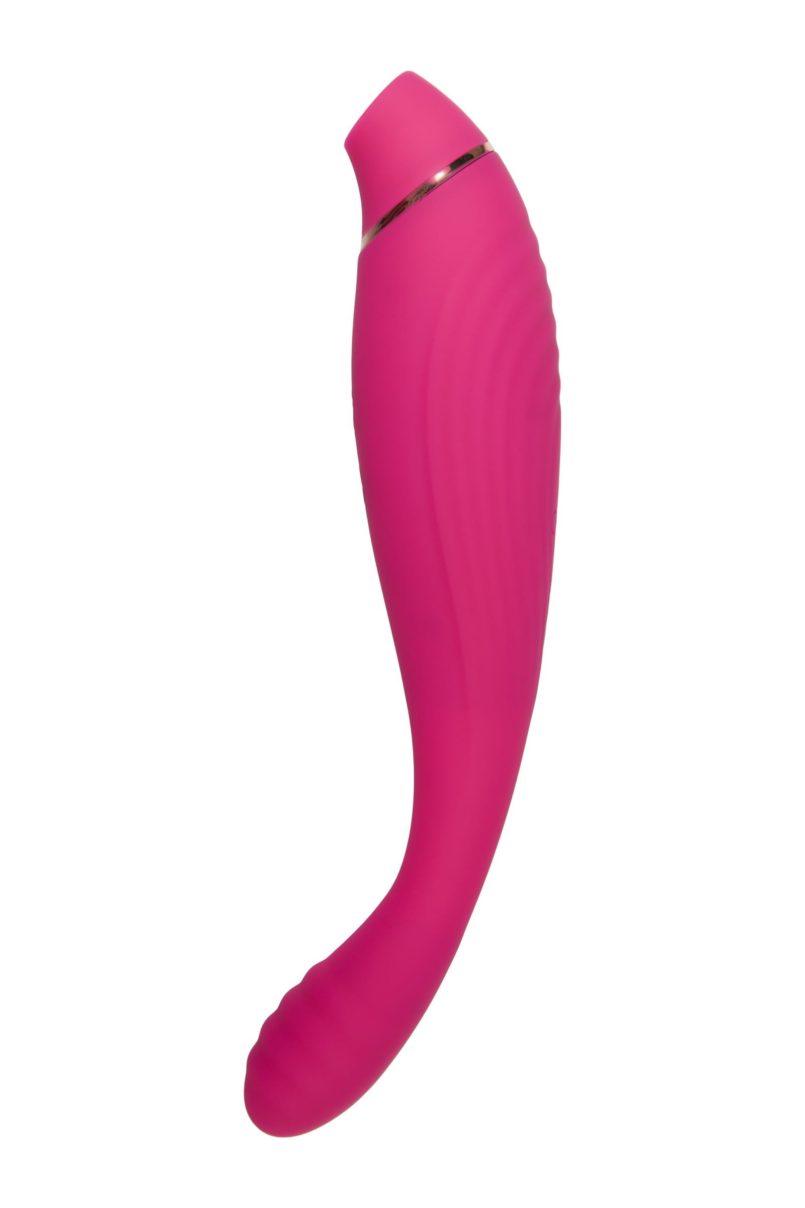JOS Danvi Vakum Dalgası Vibratör, Silikon, Pembe, 21,5 cm - Görsel 2