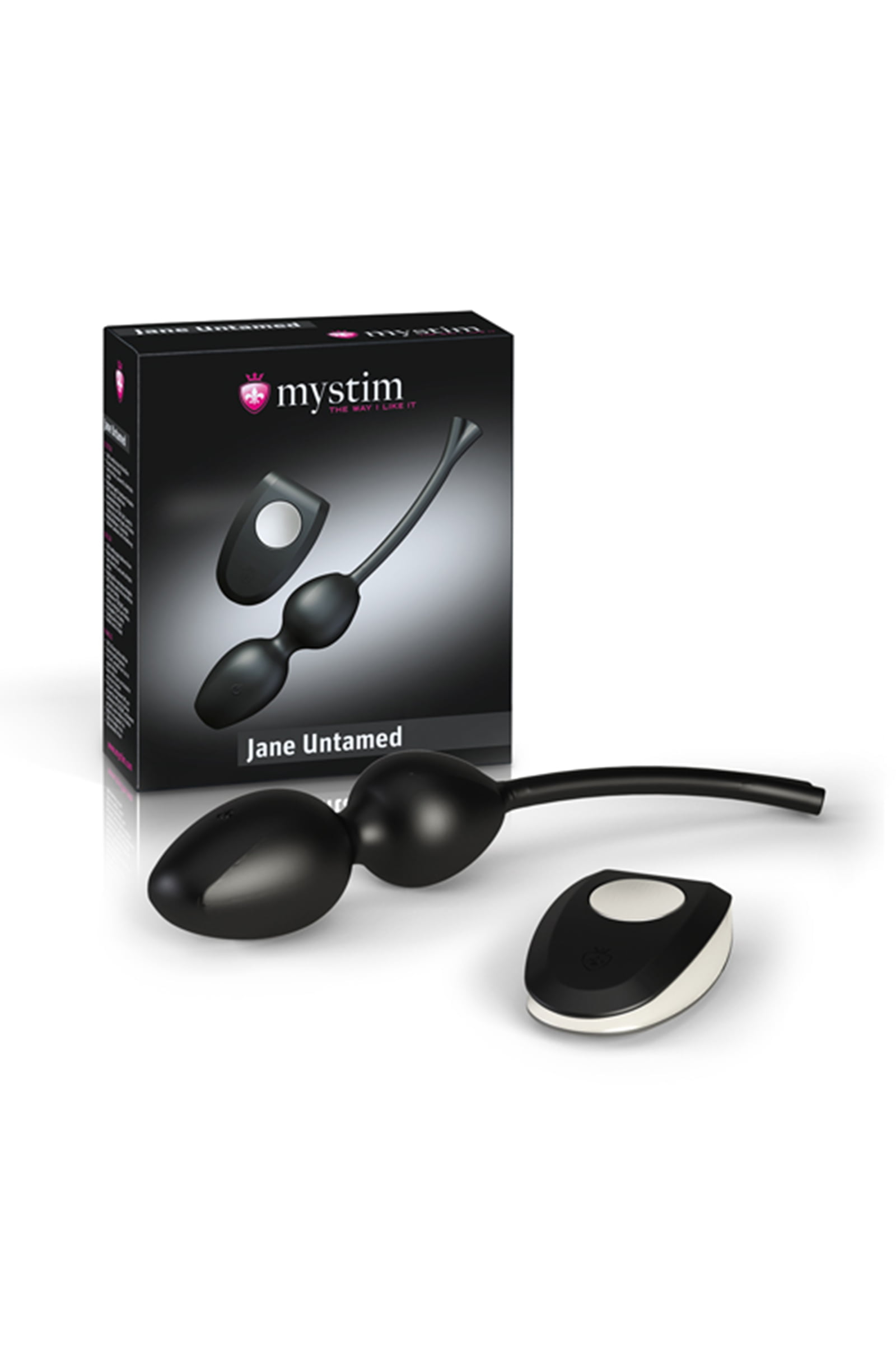 Mystim Jane Untamed Geisha Balls Vajinal Toplar, titreşimli, silikon, siyah - Görsel 3