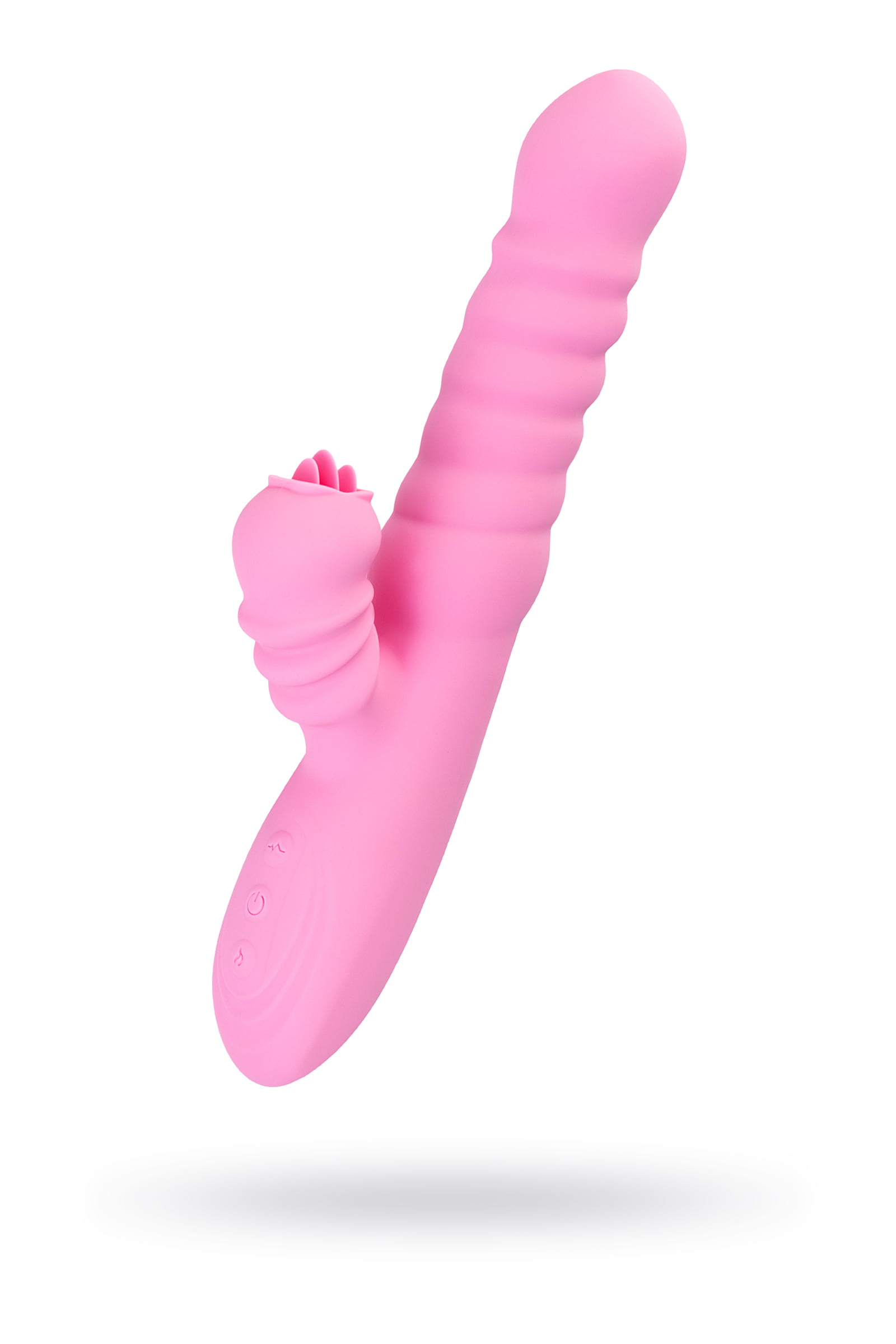 JOS Lixy Vibratör, Yukarı ve Aşağı Fonksiyonlu, Silikon, Pembe, 23 cm