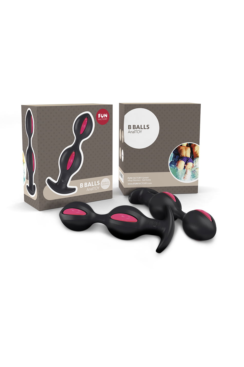 Fun Factory B BALLS Anal Plug, silikon, siyah, 13 cm - Görsel 8