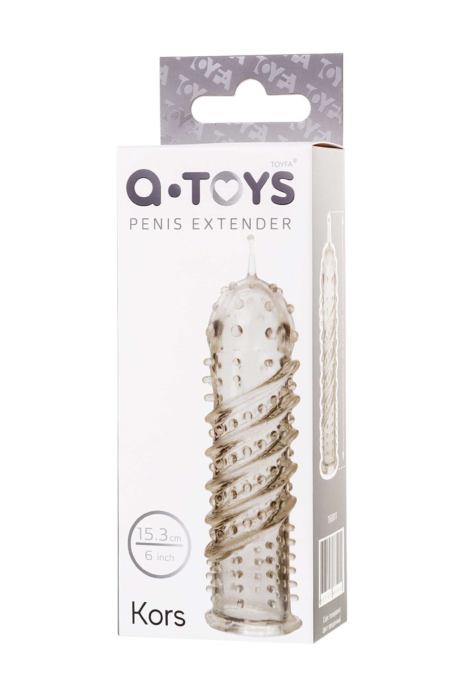 A-Toys by TOYFA Penis Klıfı , Şeffaf TPR, 15,3 cm - Görsel 4