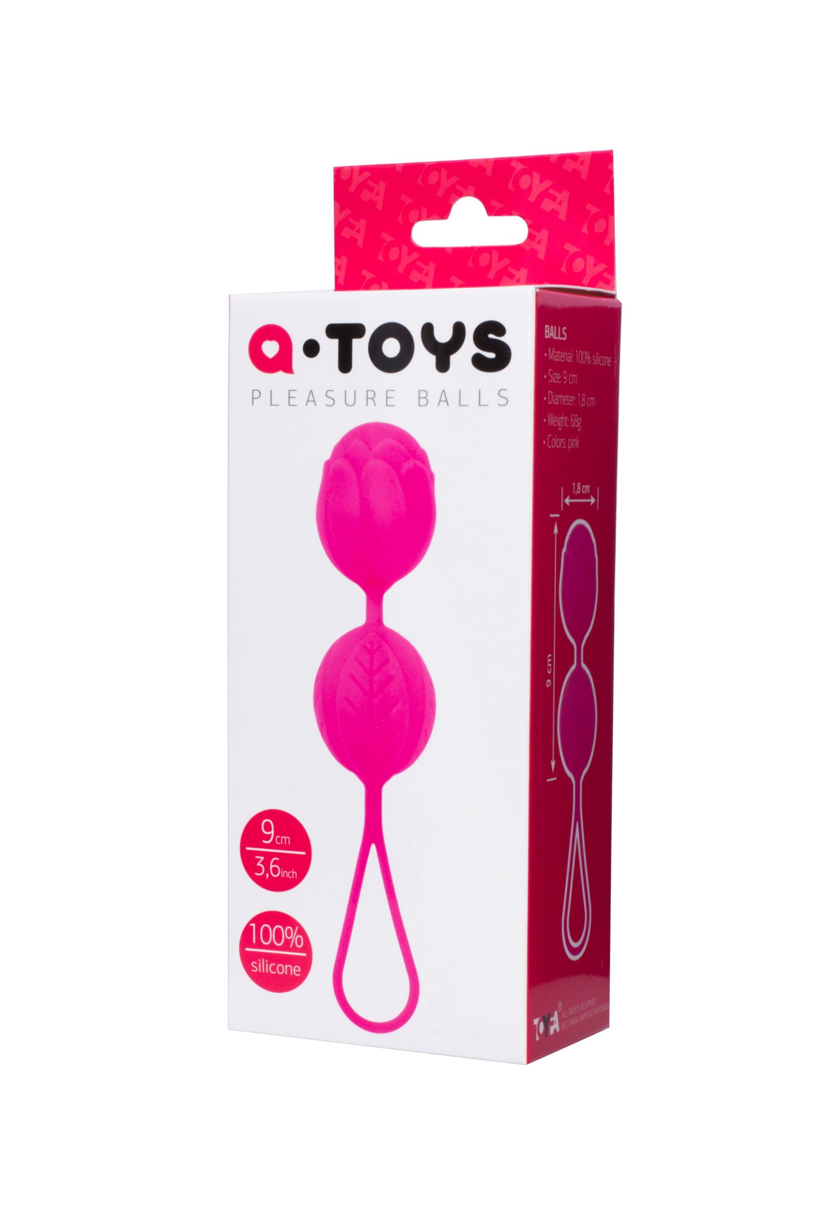 A-Toys by TOYFA Flov vajinal Topları, silikon, pembe, 15 cm - Görsel 3