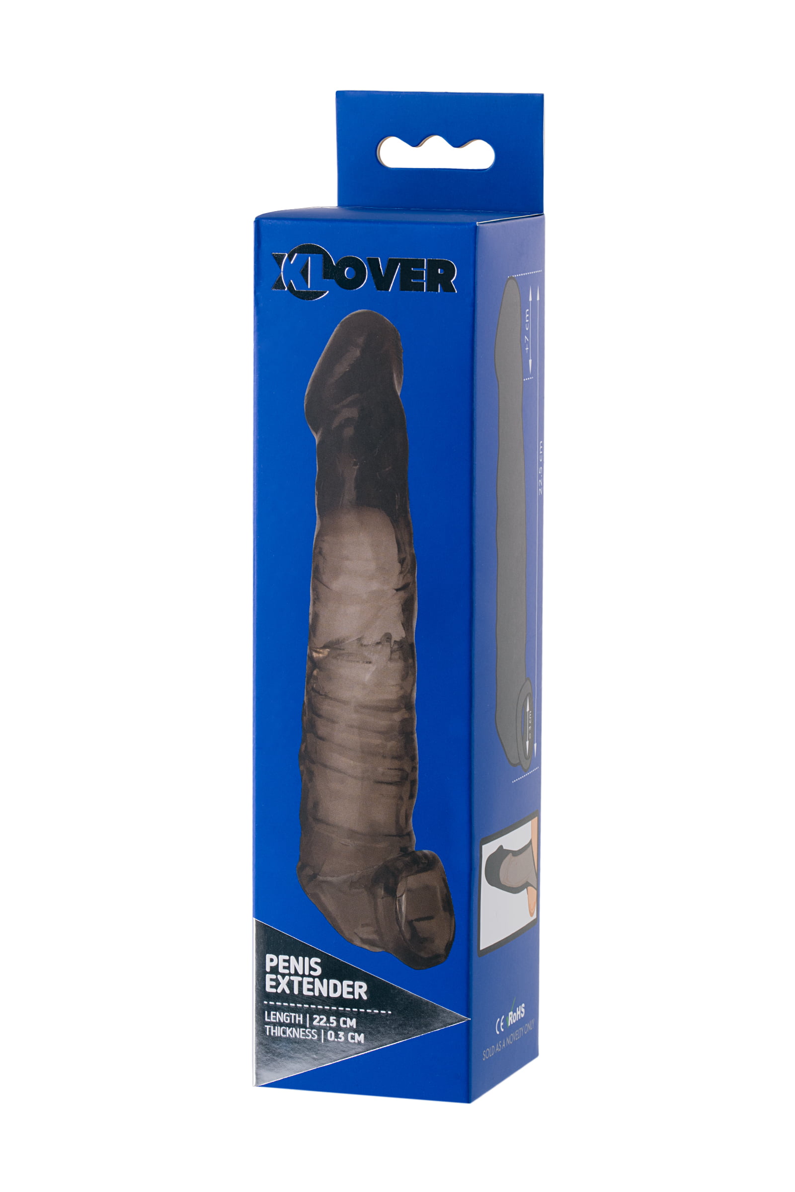 Toyfa XLover Penis Klıfı, Boyutu Arttırıcı, TPE, siyah, Şeffaf, 22.5 cm - Görsel 5