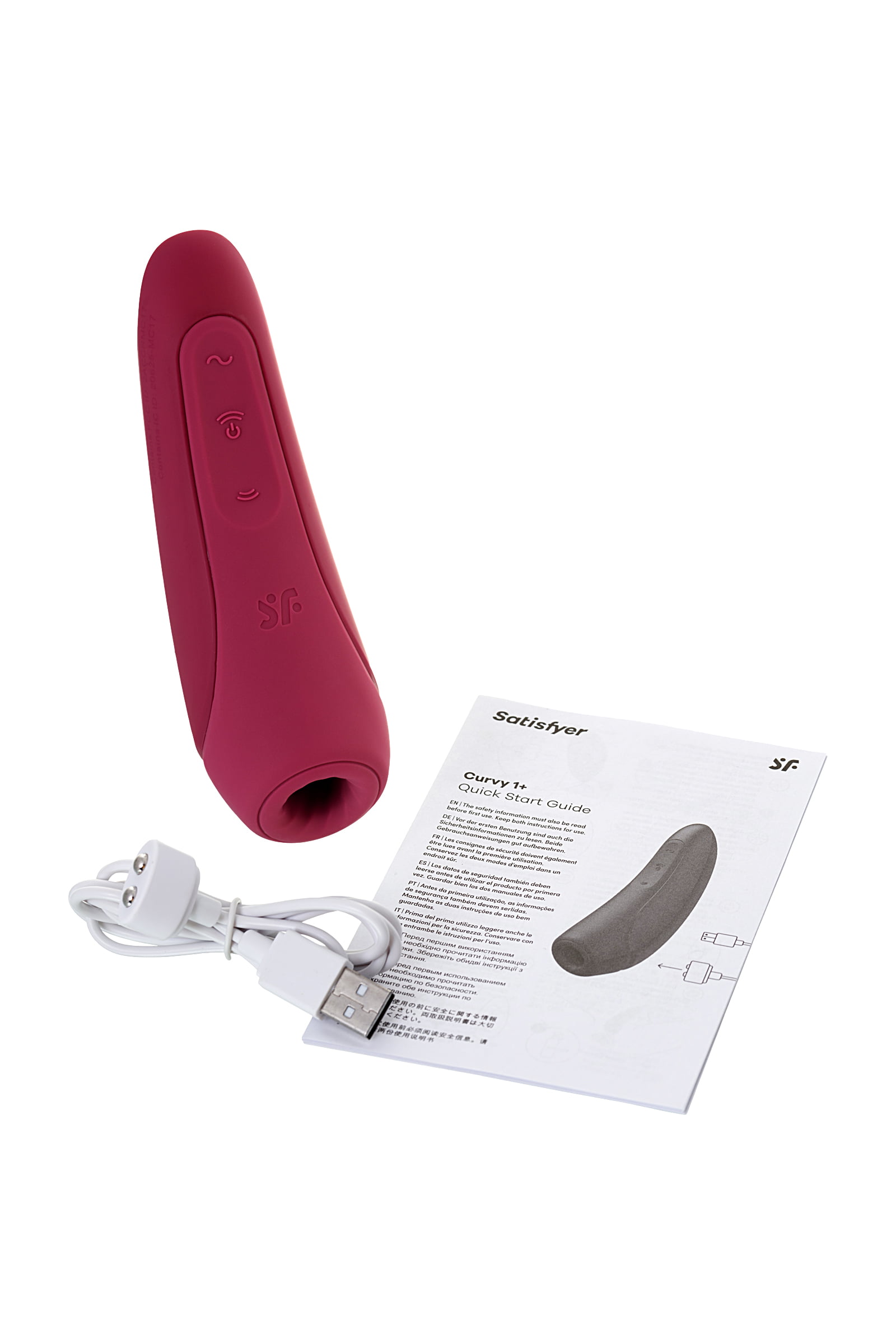 Satisfyer Curvy 1 Connect App Vakum Dalgası Klitoris Vibratörü, silikon, kırmızı, 14,3 cm - Görsel 8