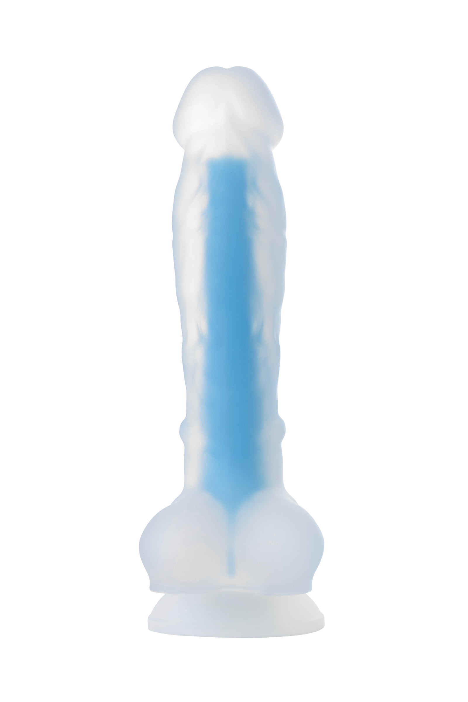 Beyond by Toyfa Bruce Glow Gece Parlayan Dildo, Silikon, Şeffaf, 22 cm - Görsel 4
