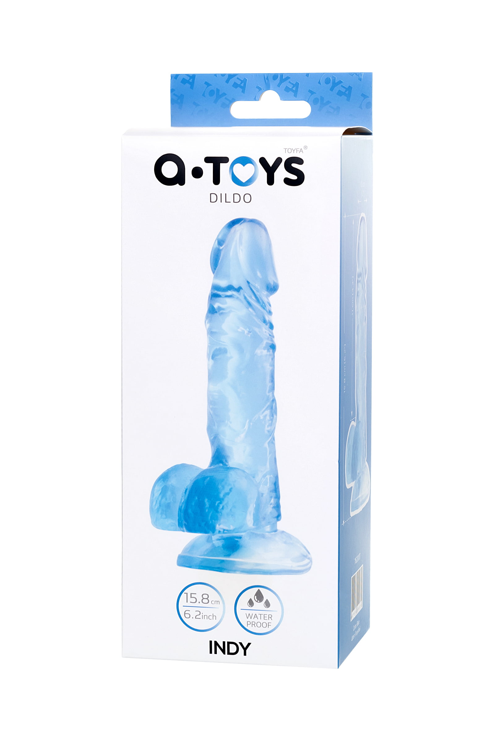 A-Toys by TOYFA Jel Dildo, TPE, Cam göbeği, 15,8 cm - Görsel 8
