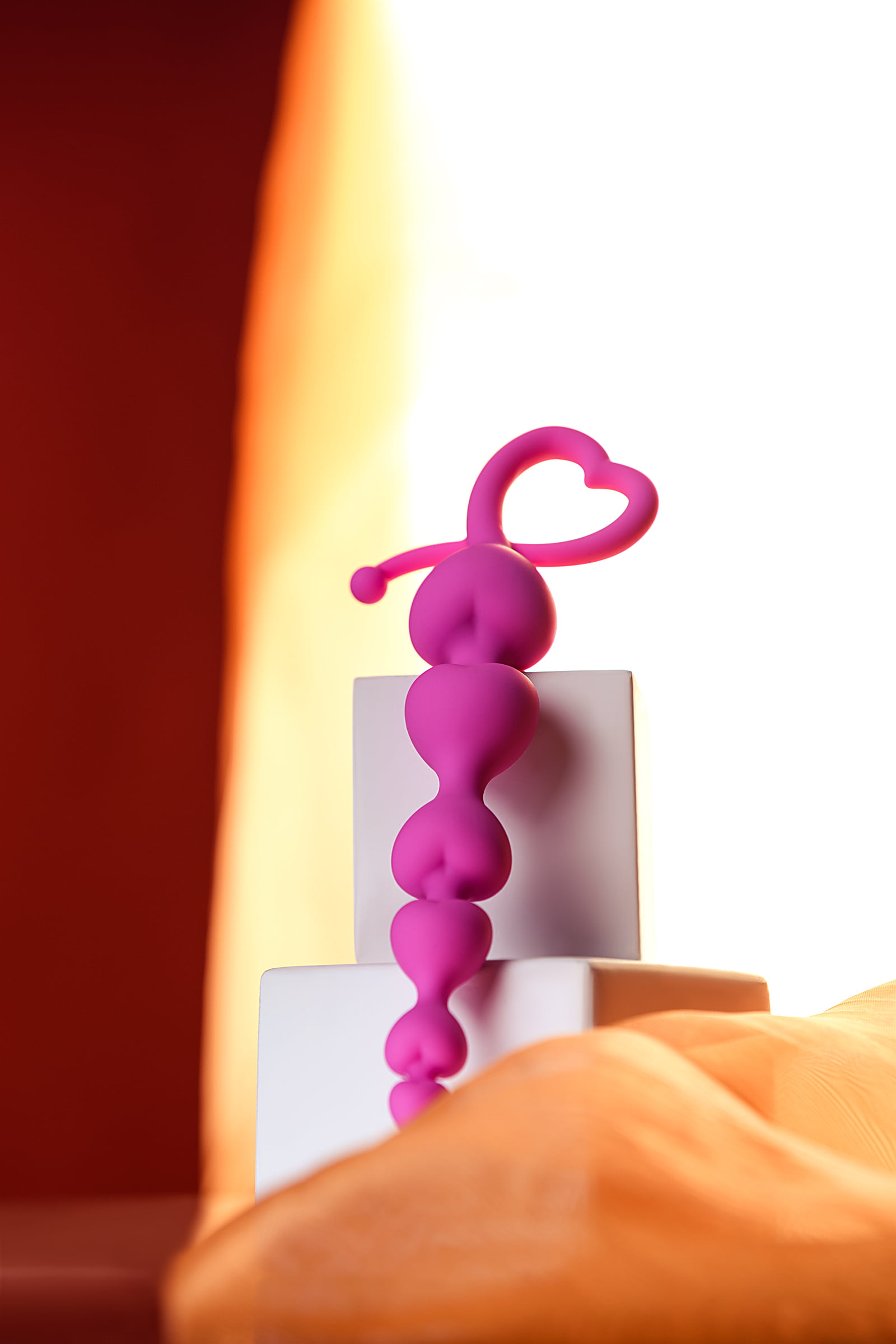 ToDo by Toyfa Sweety anal zinciri, silikon, pembe, 18,5 cm, Ø 3,1 cm - Görsel 7