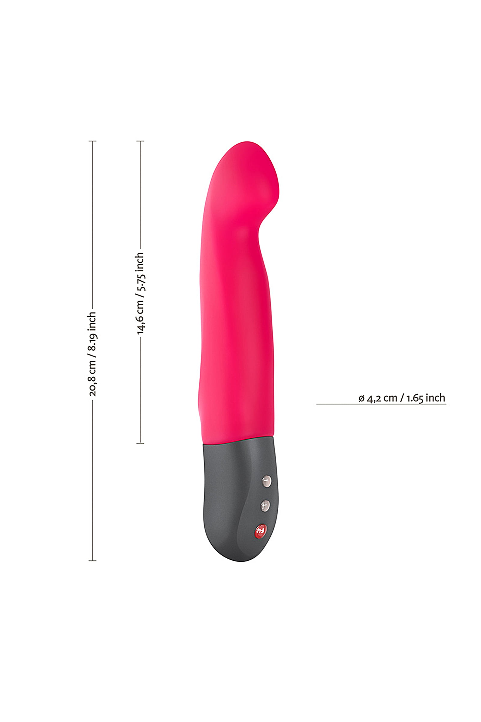 Fun Factory STRONİC G pulsatör, silikon, pembe, 20,8 cm - Görsel 4