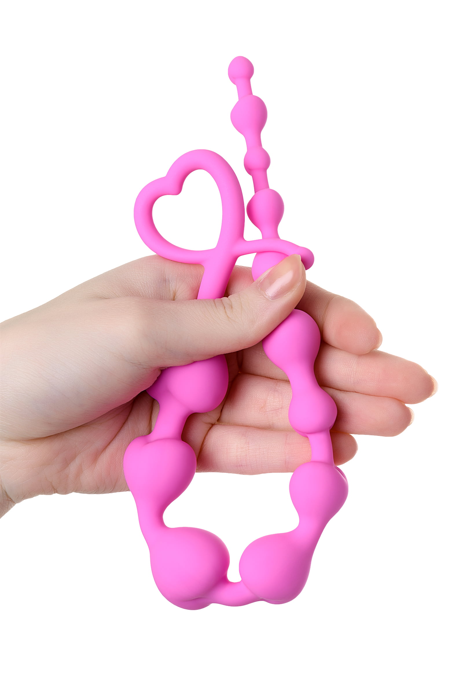ToDo by Toyfa Long Sweety anal Zinciri, silikon, pembe, 34 cm, Ø 2,7 cm - Görsel 3