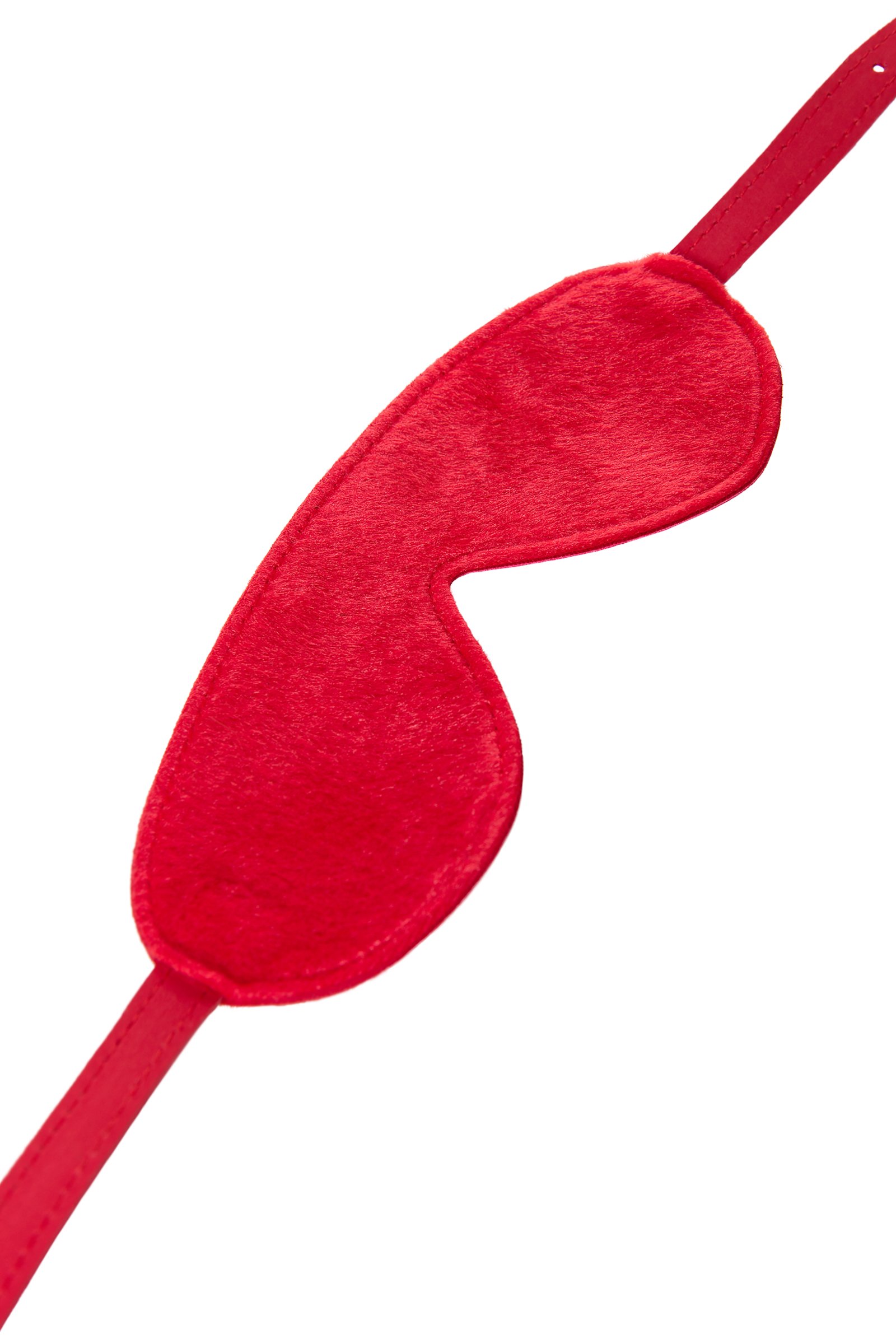 Anonymo BDSM Maske, PU deri, kırmızı, 65 cm - Görsel 7