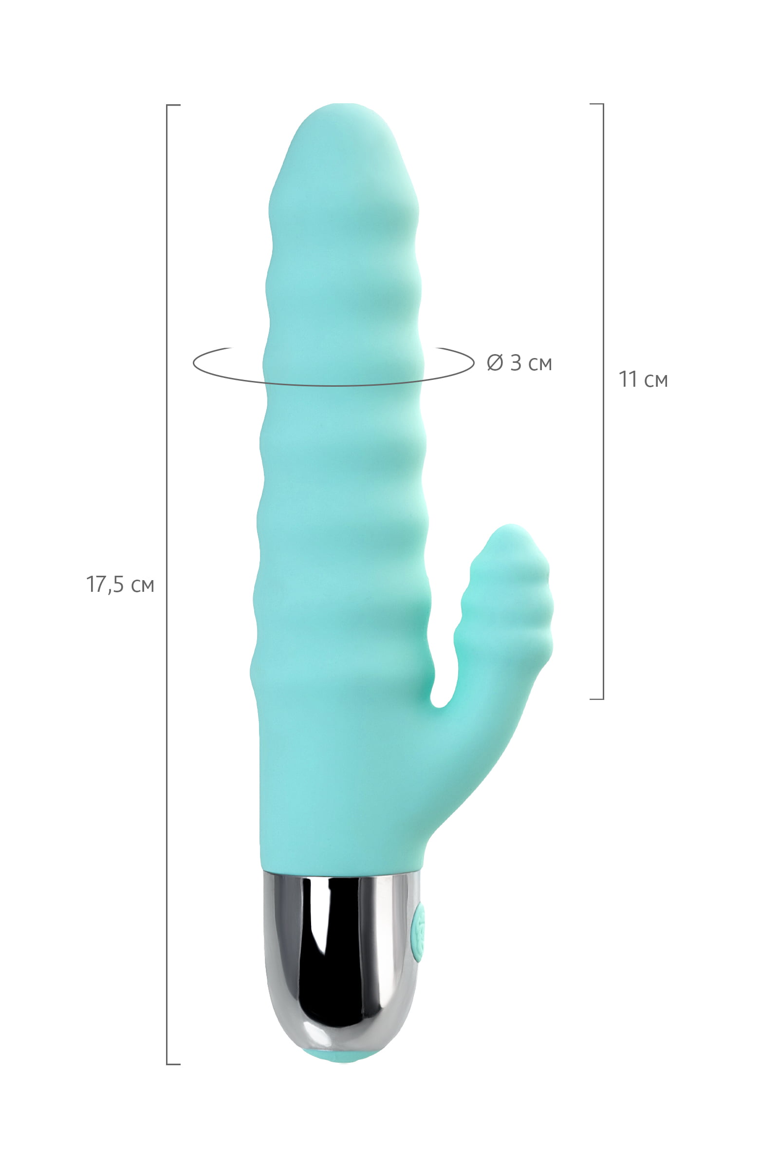 Flovetta by Toyfa Flax Klitoral Stimülasyonlu Vibratörü, silikon, cam göbeği, 17,5 cm - Görsel 10