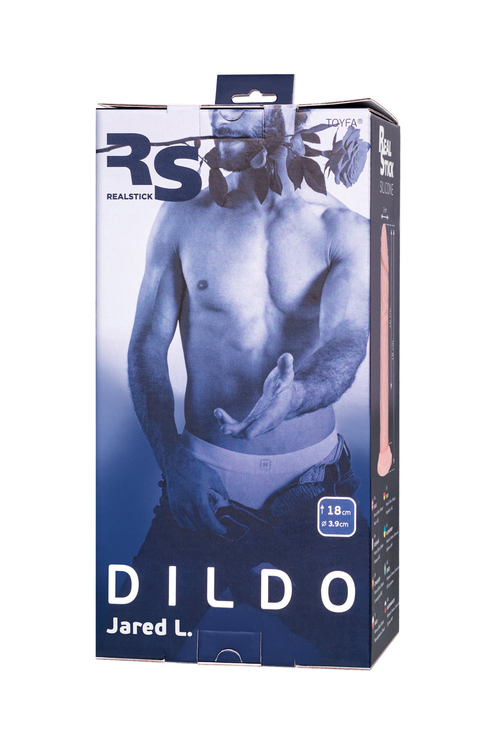 RealStick Silicone Jared L yapay penis, Silekspan, çıplak, 18 cm - Görsel 10