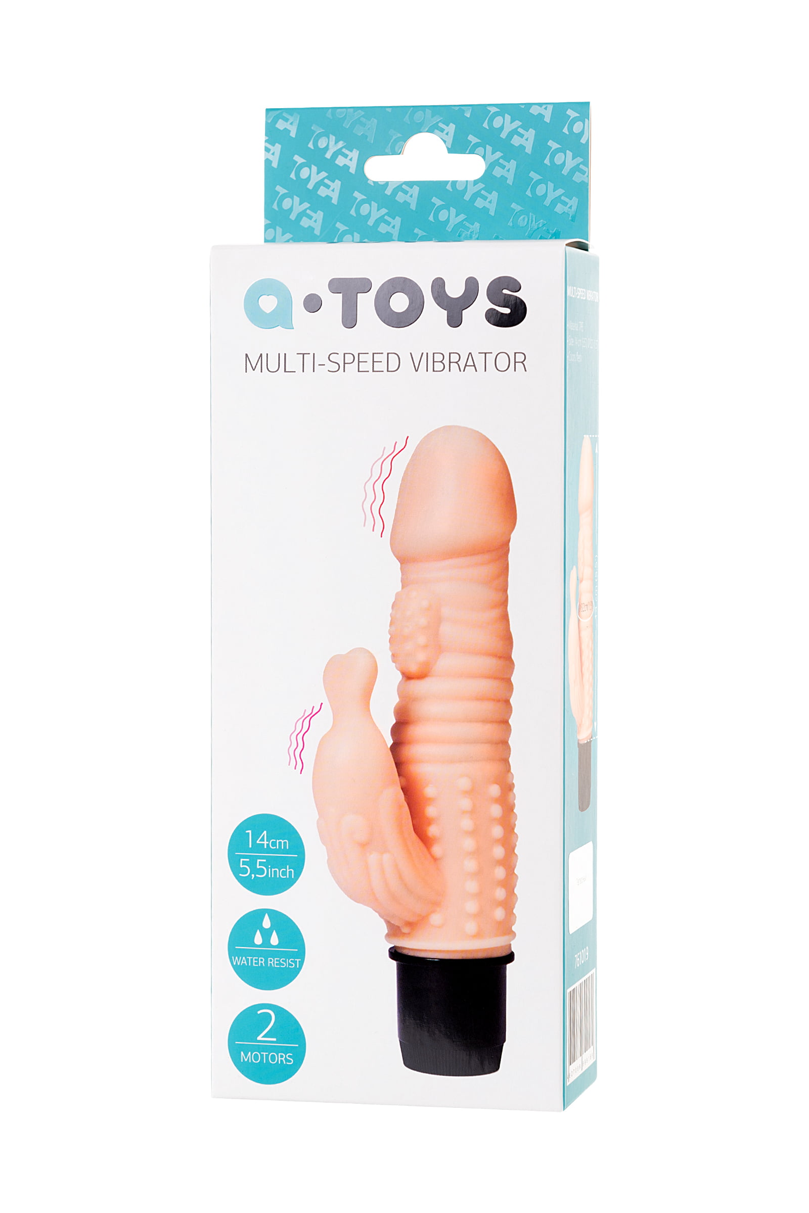 A-Toys by TOYFA Fand Realistik Vibratör, TPE, Ten, 17,5 cm - Görsel 3