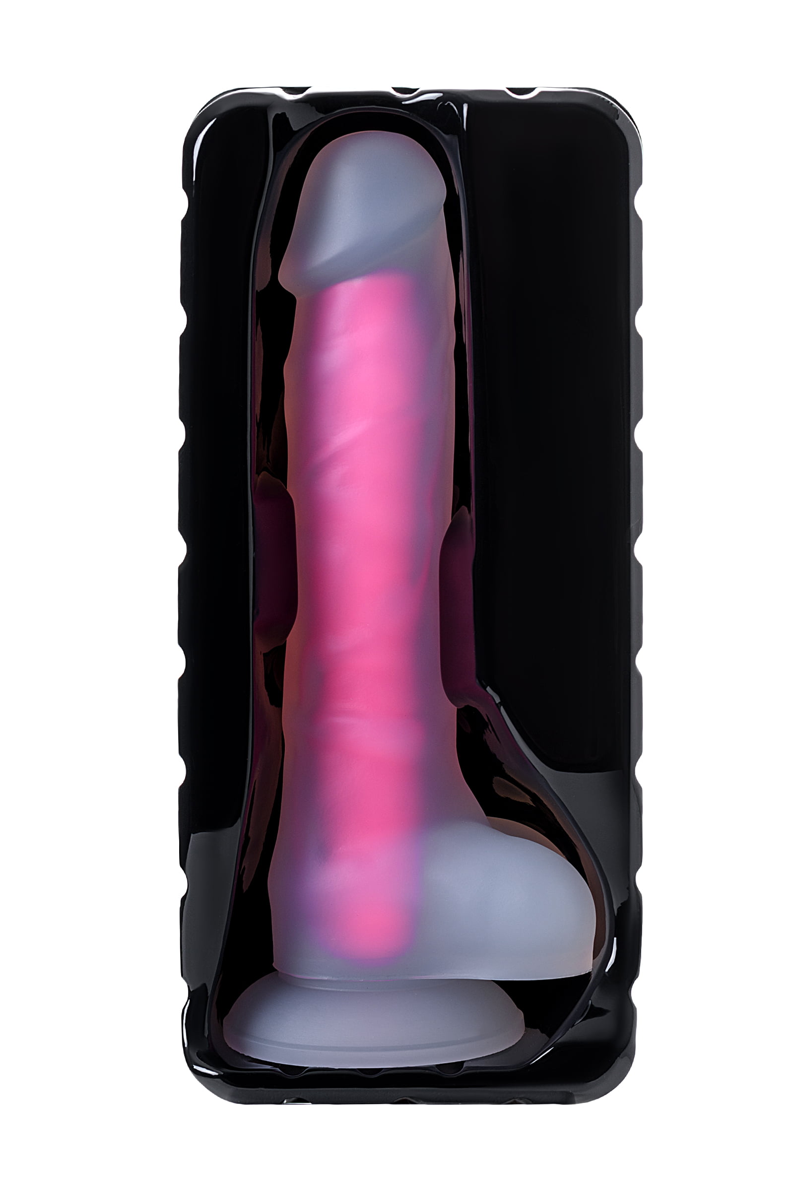 Beyond by Toyfa Peter Glow Gece Parlayan Dildo, Silikon, Şeffaf, 22 cm - Görsel 6