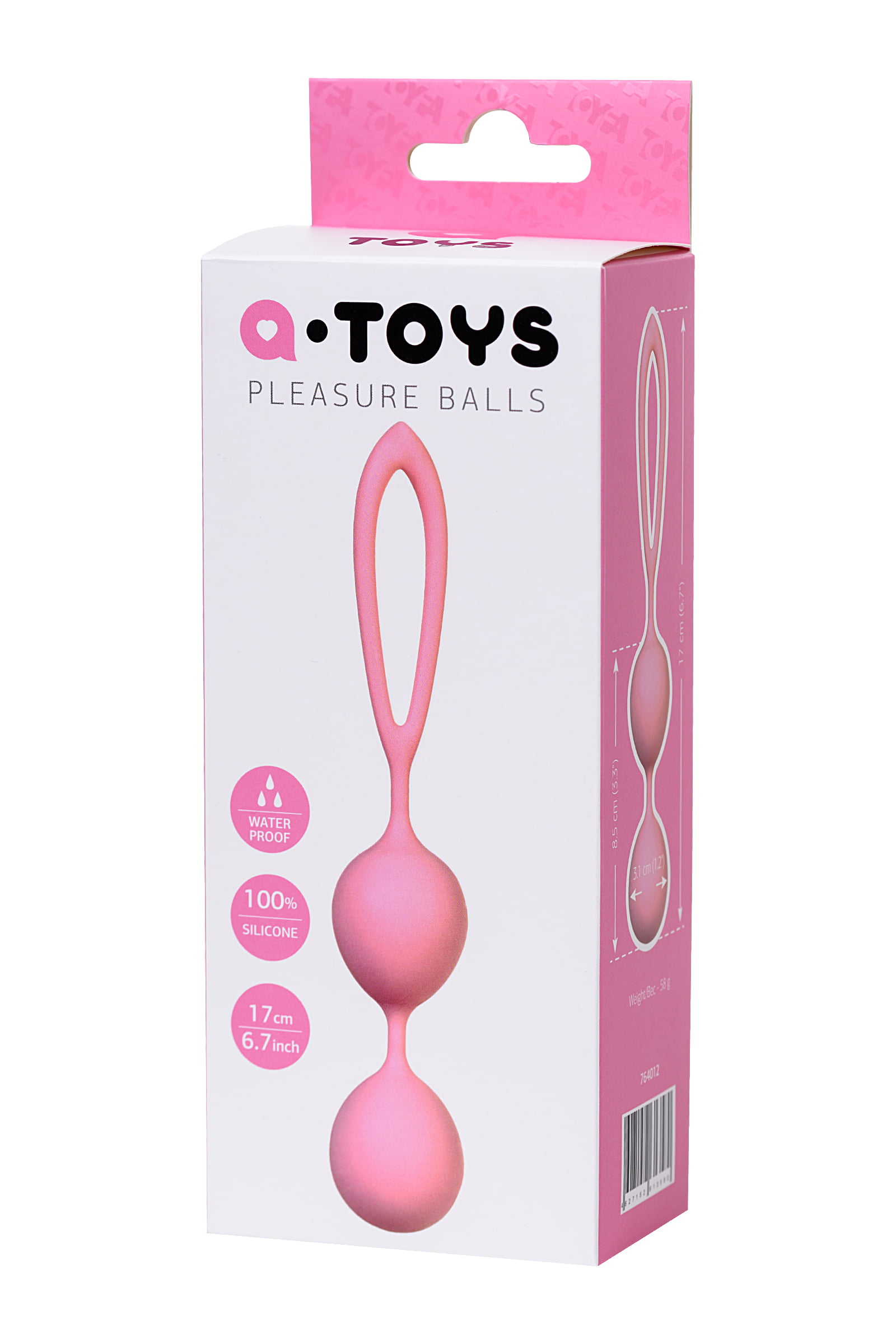 A-Toys by TOYFA Rai Vajinal Topları, silikon, pembe, 17 cm - Görsel 4